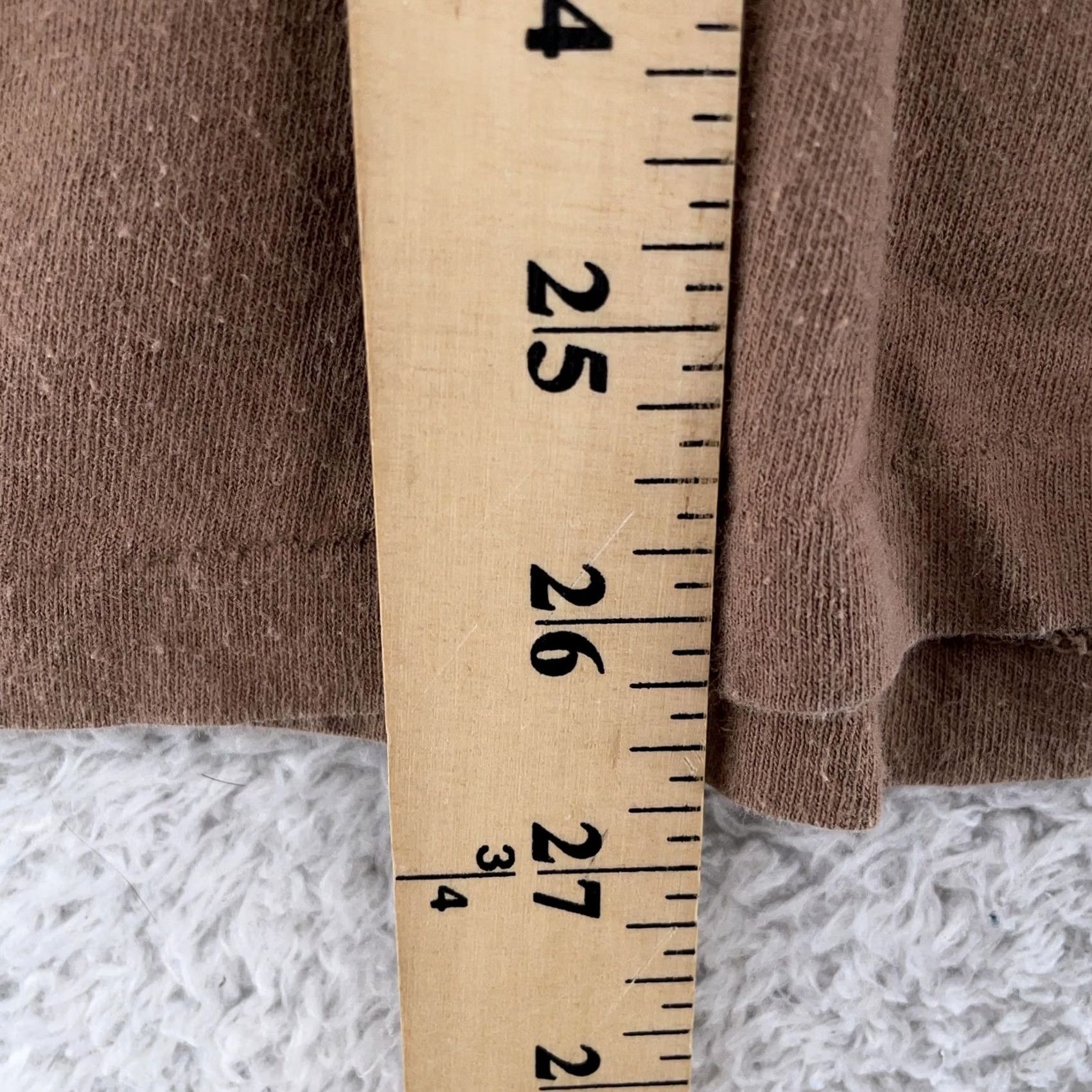Vintage VINTAGE Brown V-Neck Shirt Mens XS 100% Combed Cotton Tee T-Shirt Blank Size US XS / EU 42 / 0 - 5 Thumbnail