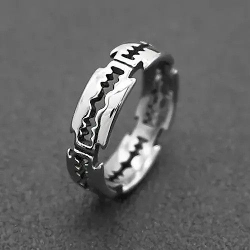 Designer × Jewelry Men Razor Blade Ring Size ONE SIZE - 3 Thumbnail