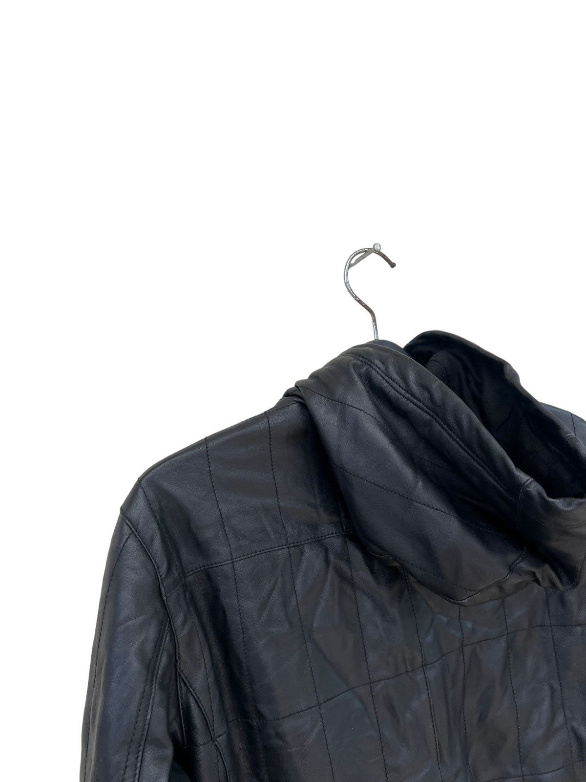 John Varvatos FA/14 John Varvatos Black Sheep Skin Leather Jacket Hoodie Size US S / EU 44-46 / 1 - 13 Thumbnail