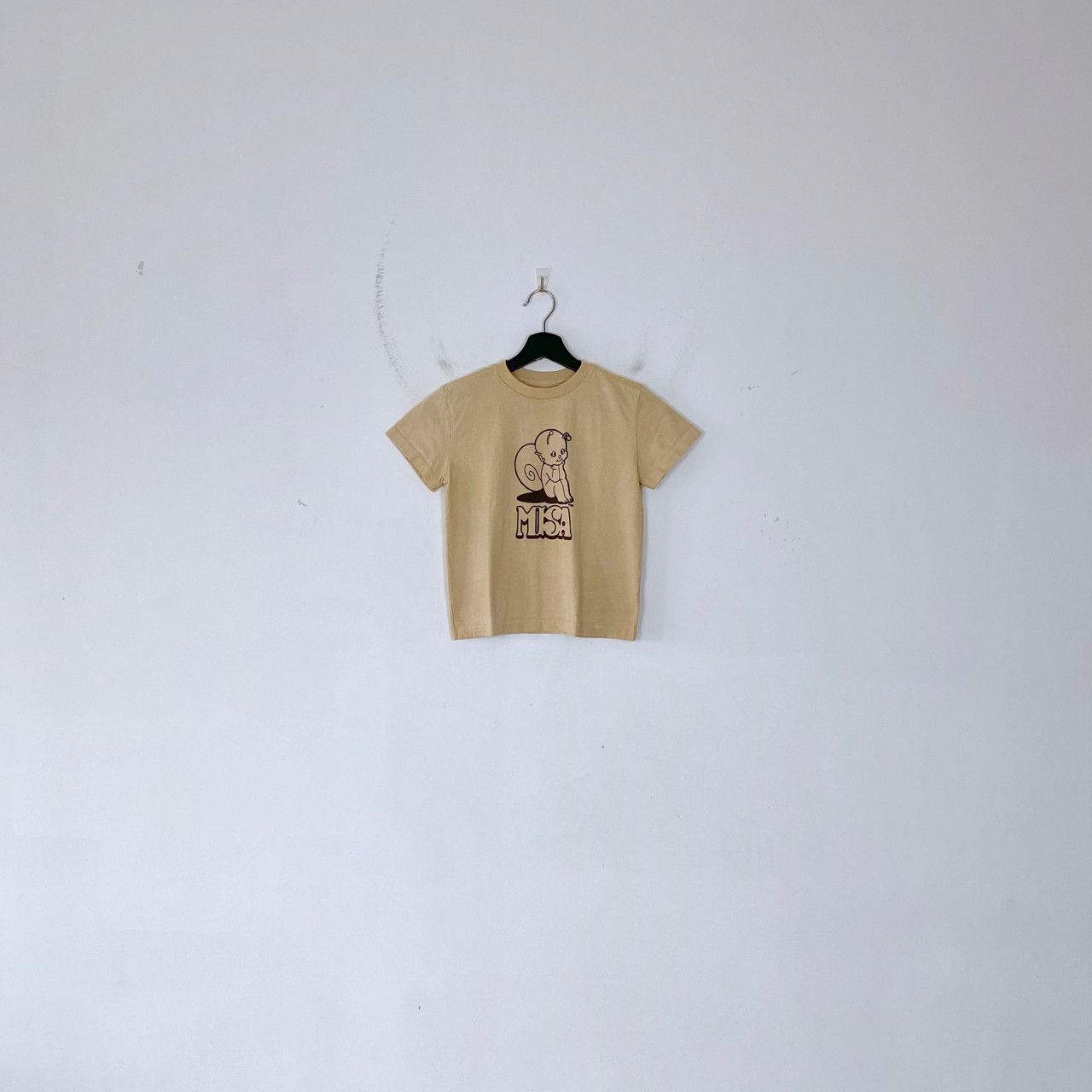 Other MISA WALNUT HAND DYED LOGO CROP TEE Size S / US 4 / IT 40 - 1 Thumbnail