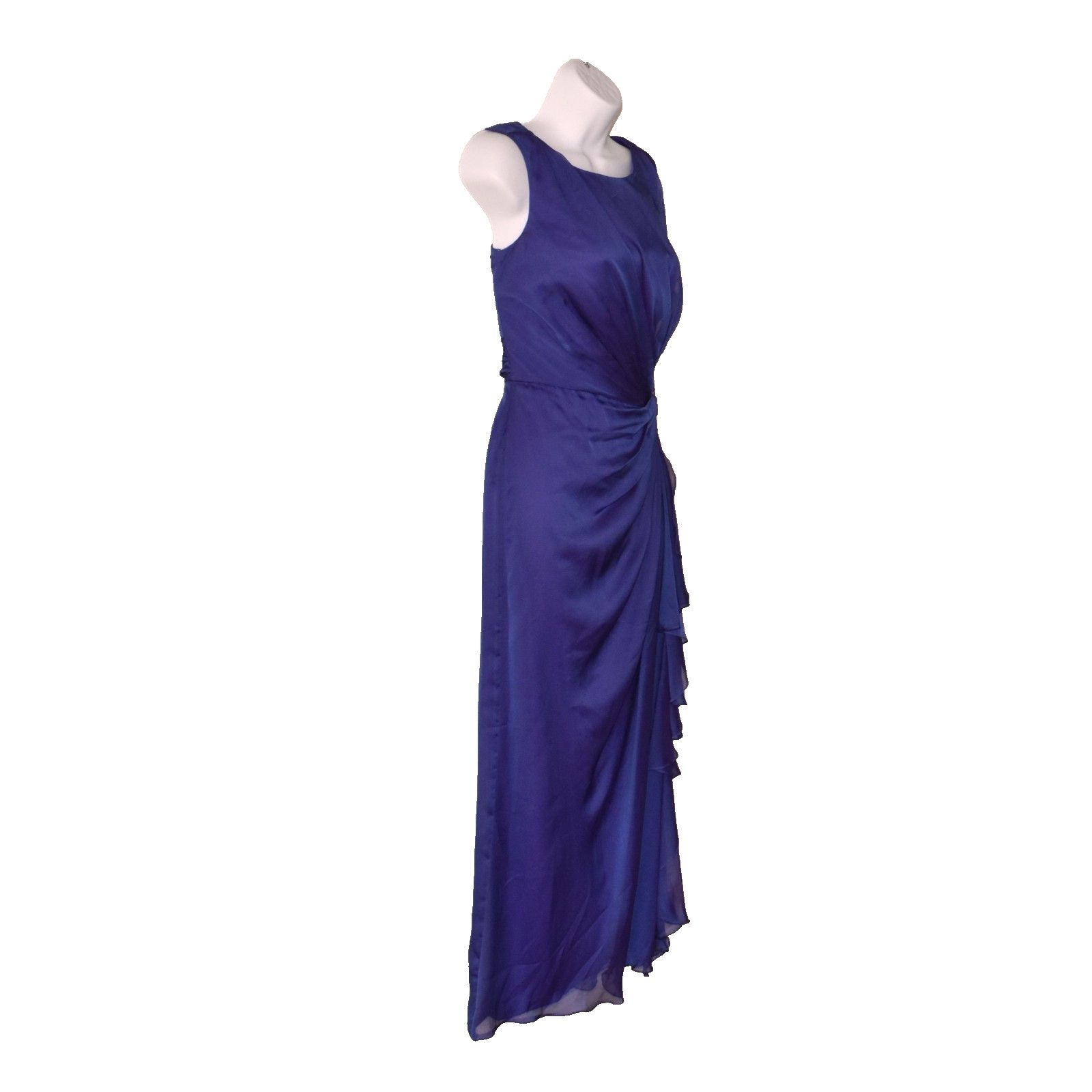 Tadashi Shoji TADASHI SHOJI Purple Beaded Detail Long Evening Dress Sz 4 Size S / US 4 / IT 40 - 2 Thumbnail