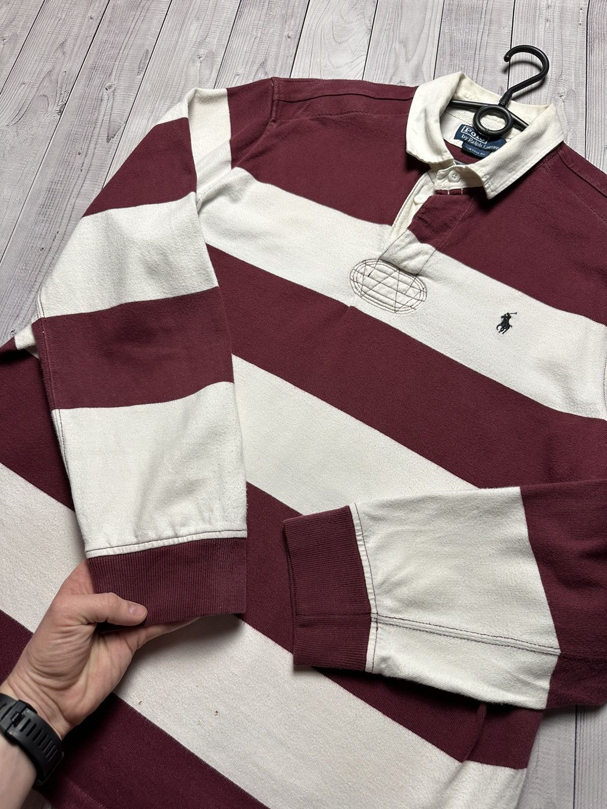 Other Vintage Polo Ralph Lauren striped rugby jersey size XL rare Size US XL / EU 56 / 4 - 2 Thumbnail