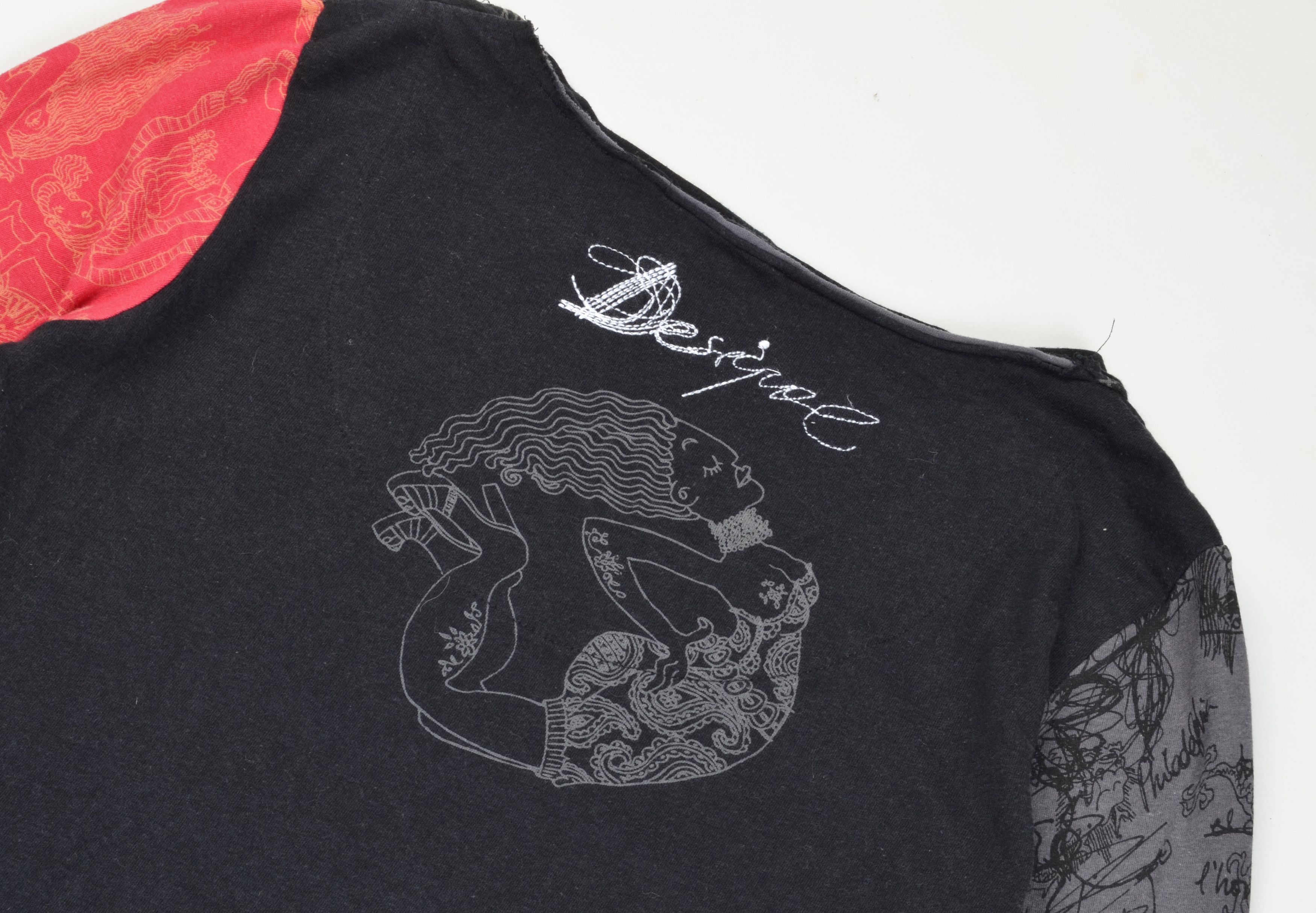 Desigual Vintage Desigual Y2K Graphic Print Long Sleeve Top Size M / US 6-8 / IT 42-44 - 10 Thumbnail