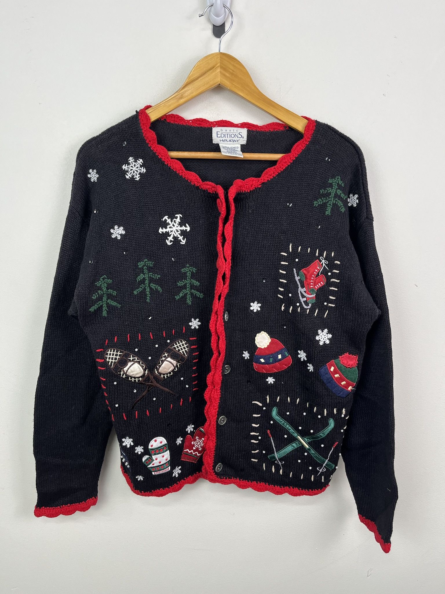 Vintage Vintage Y2K Embroidered Button Up Christmas Cardigan "Snowfall" Size S Size US S / EU 44-46 / 1 - 1 Thumbnail