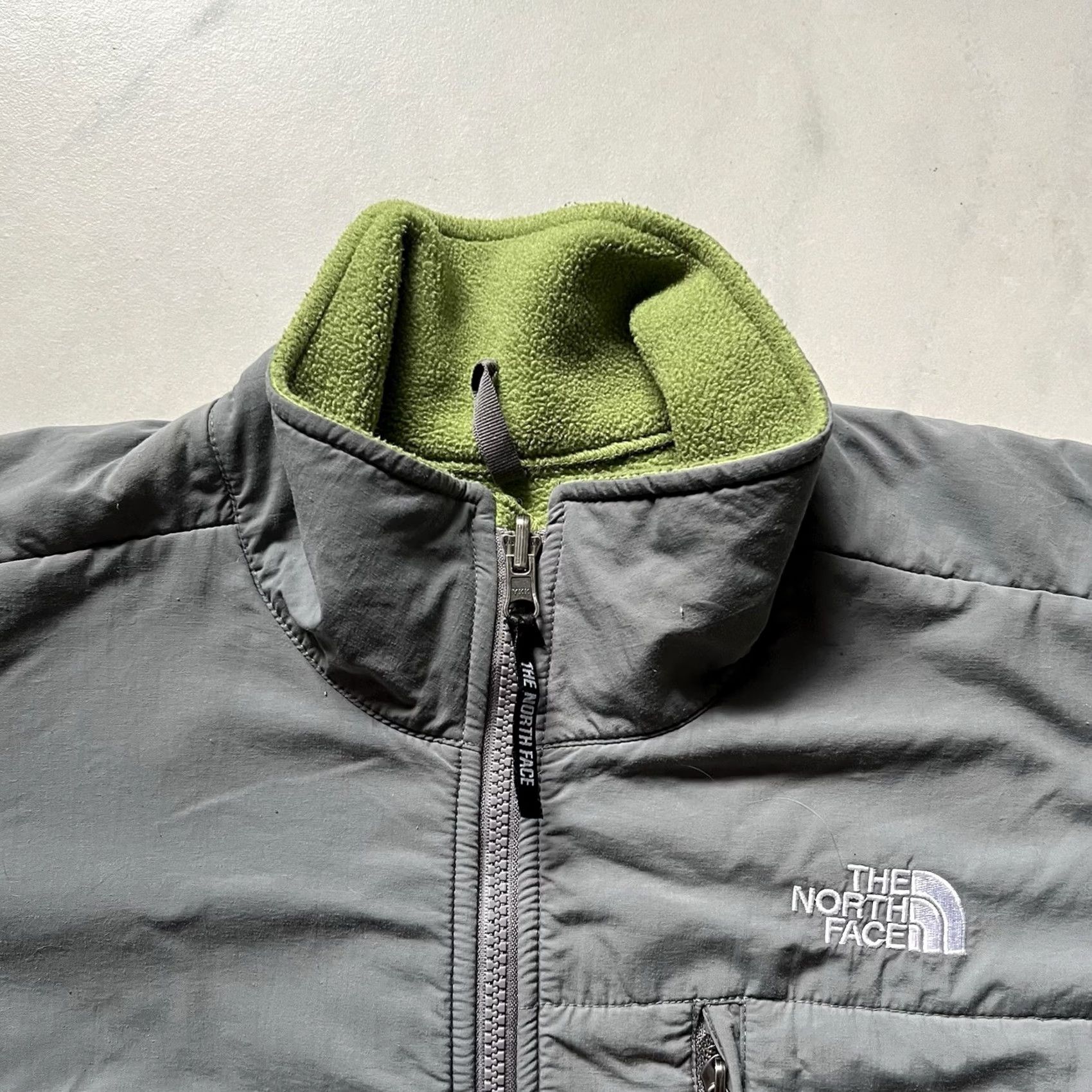The North Face North Face Polartec Jacket Large Green Womens Fleece Full Zip Embroidered Logo Knit Pullover Size L / US 10 / IT 46 - 3 Thumbnail