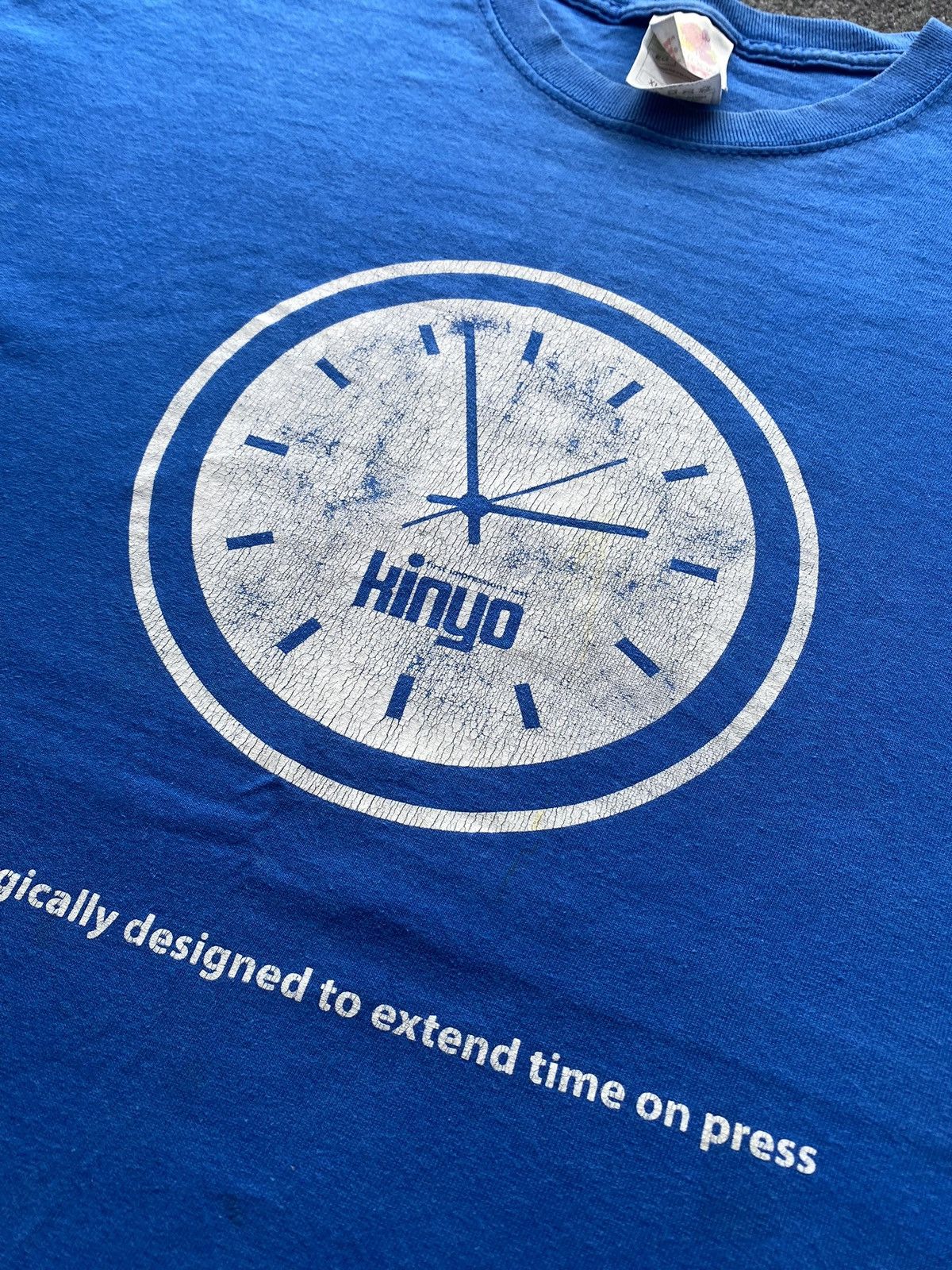 Other 🔥90s Kinyo Japanese Company Blue Faded tee rare Size US XL / EU 56 / 4 - 14 Thumbnail