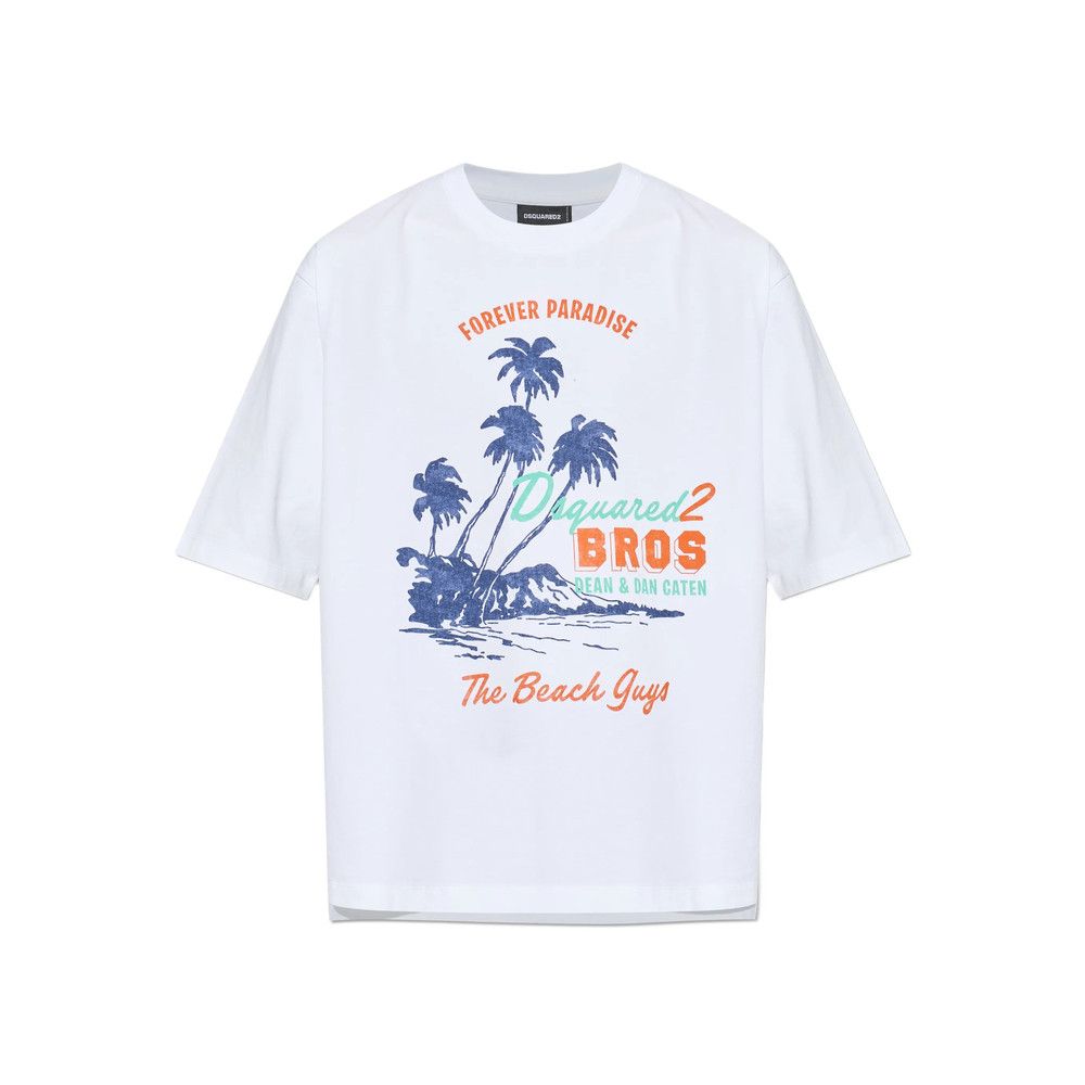 Dsquared2 Dsquared2 WHITE T-Shirts & Vests - T-Shirts Size US XXL / EU 58 / 5 - 1 Thumbnail