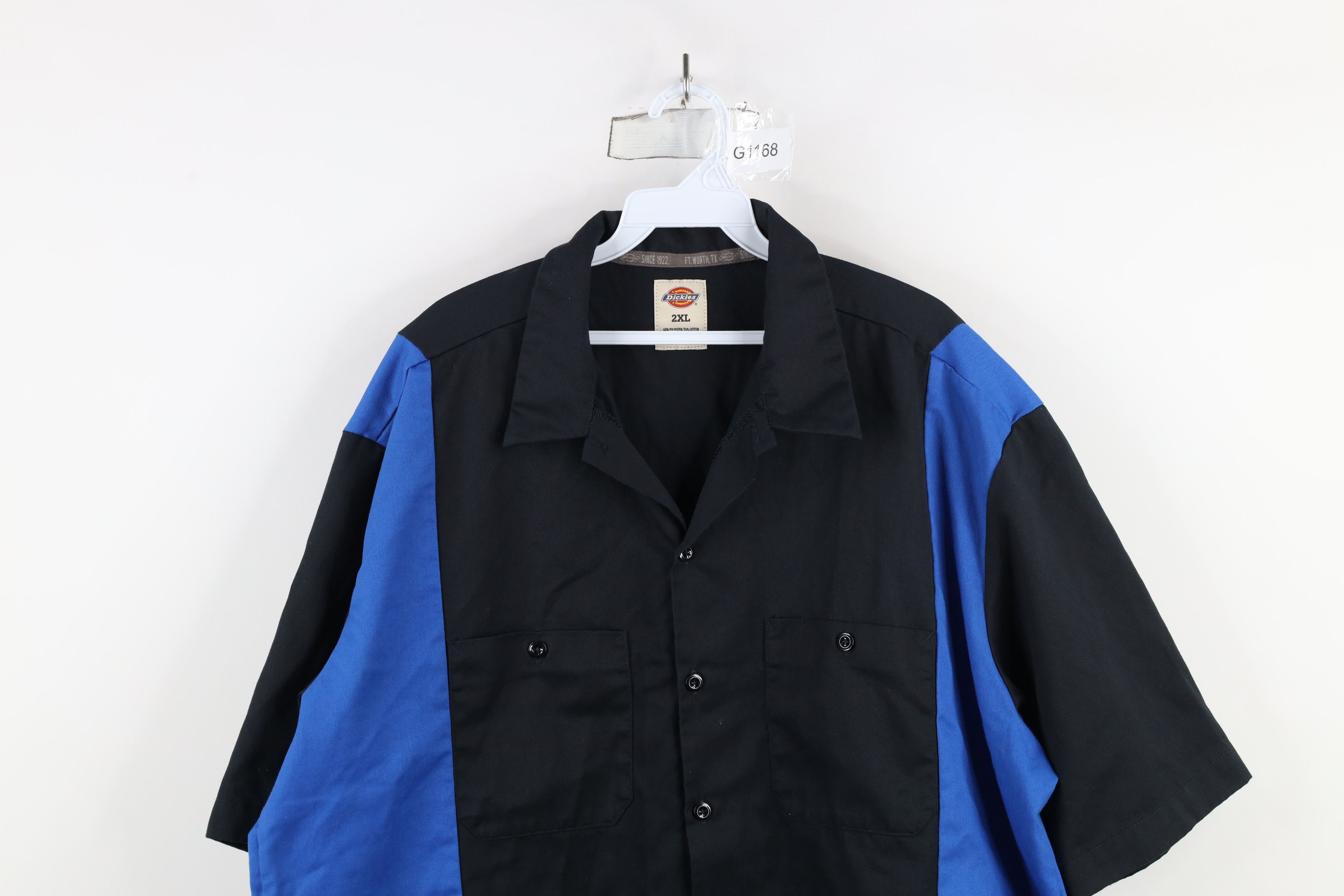 Vintage Dickies Color Block Mechanic Workwear Button Shirt