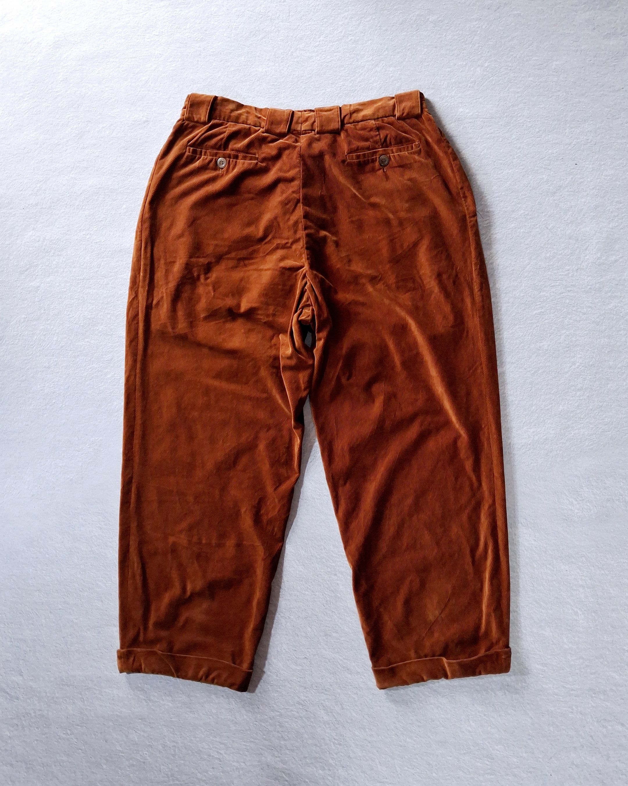 Ermenegildo Zegna ERMENEGILDO ZEGNA GOLDEN BROWN CORDUROY PANTS MADE IN ITALY Size US 37 - 12 Thumbnail