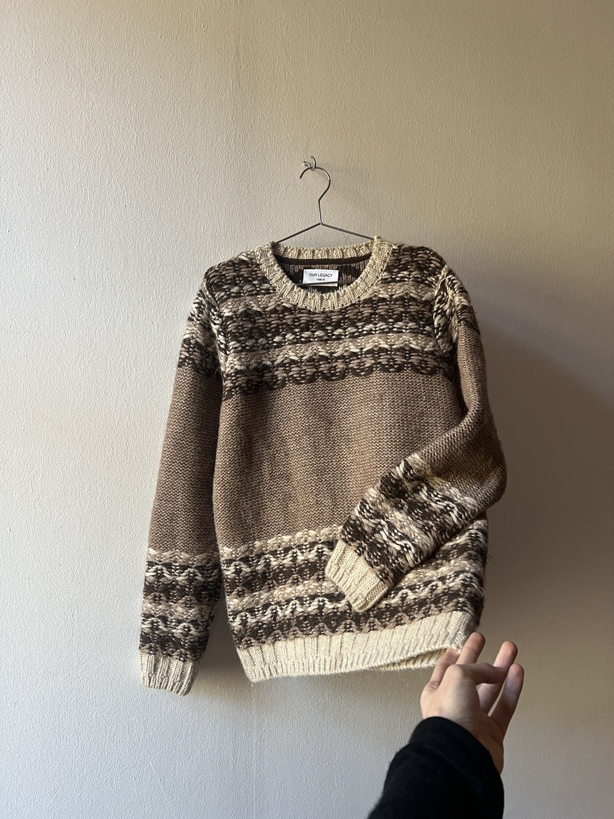 Our Legacy Our Legacy — Evening Polo — Army Olive Fuzzy Alpaca 