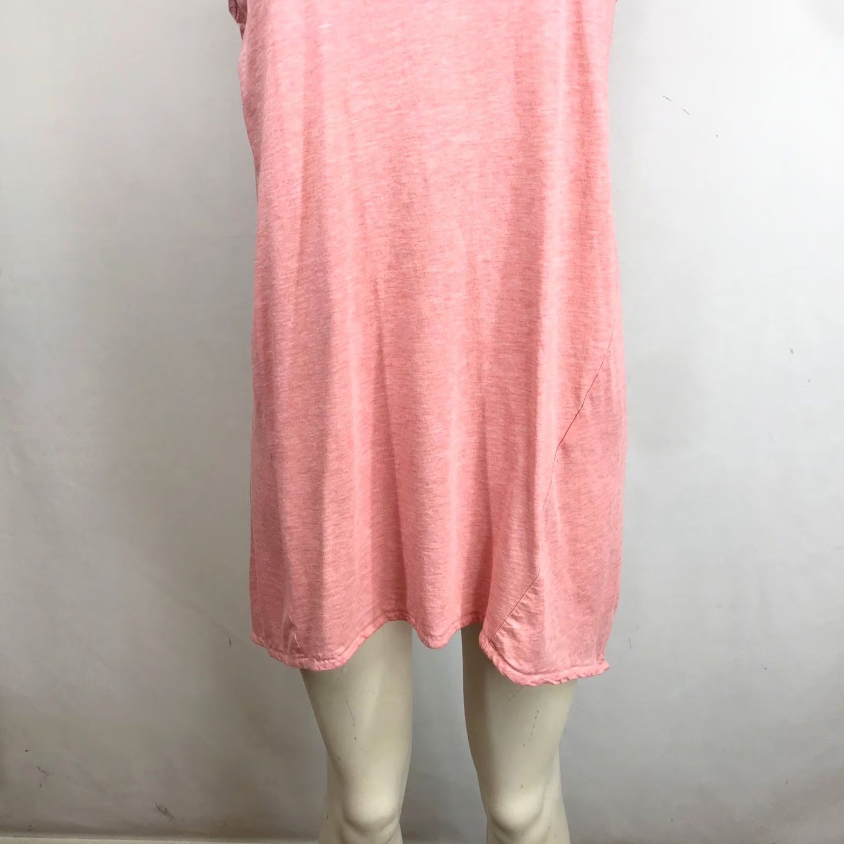 J. Jill J. Jill Pure Jill Pink Heather Pima Cotton Dipped Hem V-Neck Tunic Tank Top M Size M / US 6-8 / IT 42-44 - 3 Thumbnail