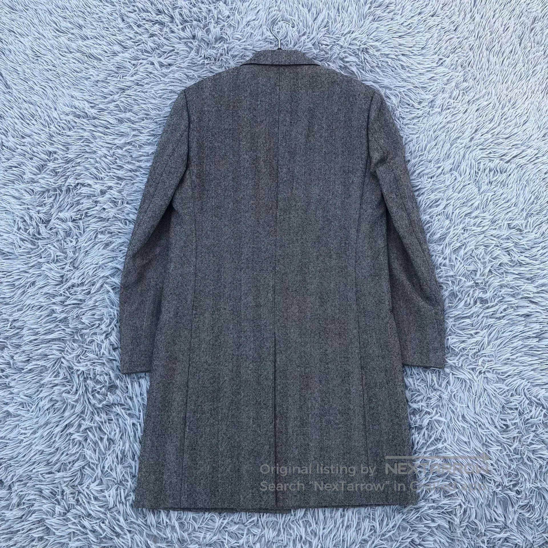 Saint Laurent Paris Saint Laurent 17FW Herringbone Wool Coat. Size US S / EU 44-46 / 1 - 4 Thumbnail