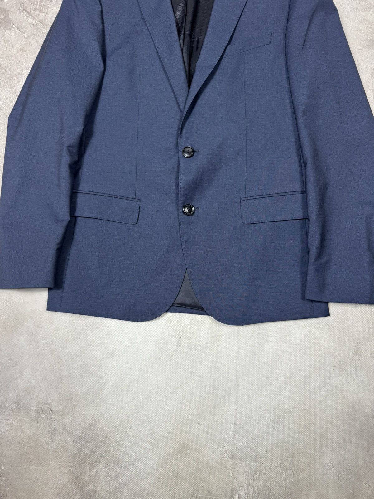 Hugo Boss Hugo Boss Wool Men's Blue Blazer Size 38R - 4 Thumbnail