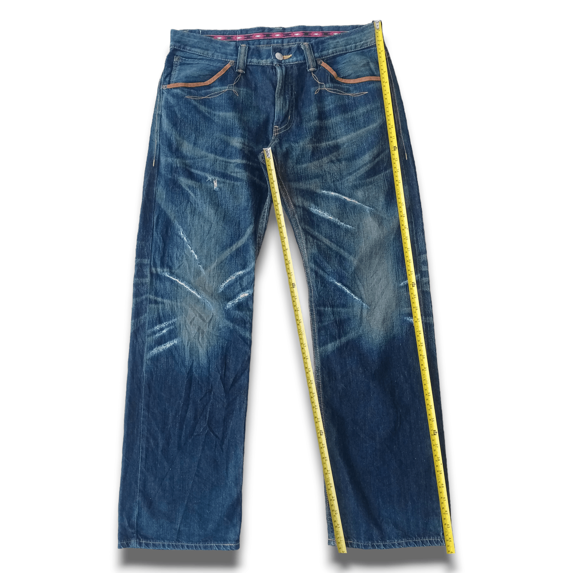 Edwin × Japanese Brand Exclusive Vintage Japan Edwin XV Distressed Baggy Jeans Size US 38 / EU 54 - 8 Thumbnail