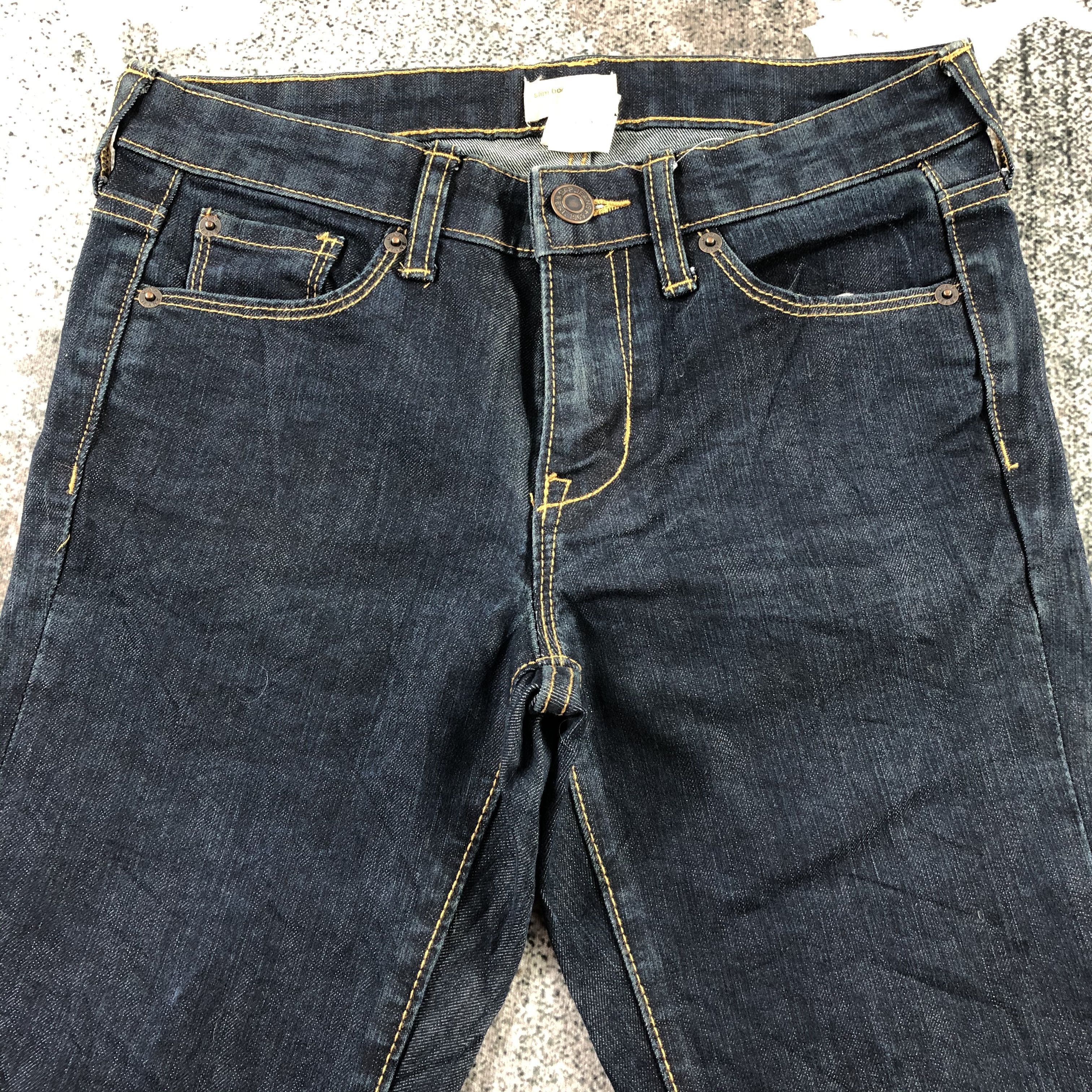 Gap Gap Jeans Dark Blue Flare Denim KJ1278 Size US 29 - 3 Thumbnail