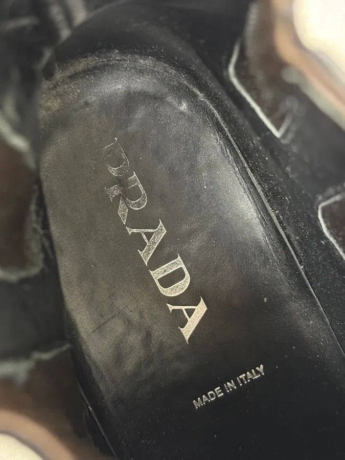 Prada 2000s Prada Black Premium Leather Chelsea Boots Size US 8.5 / EU 41-42 - 10 Thumbnail