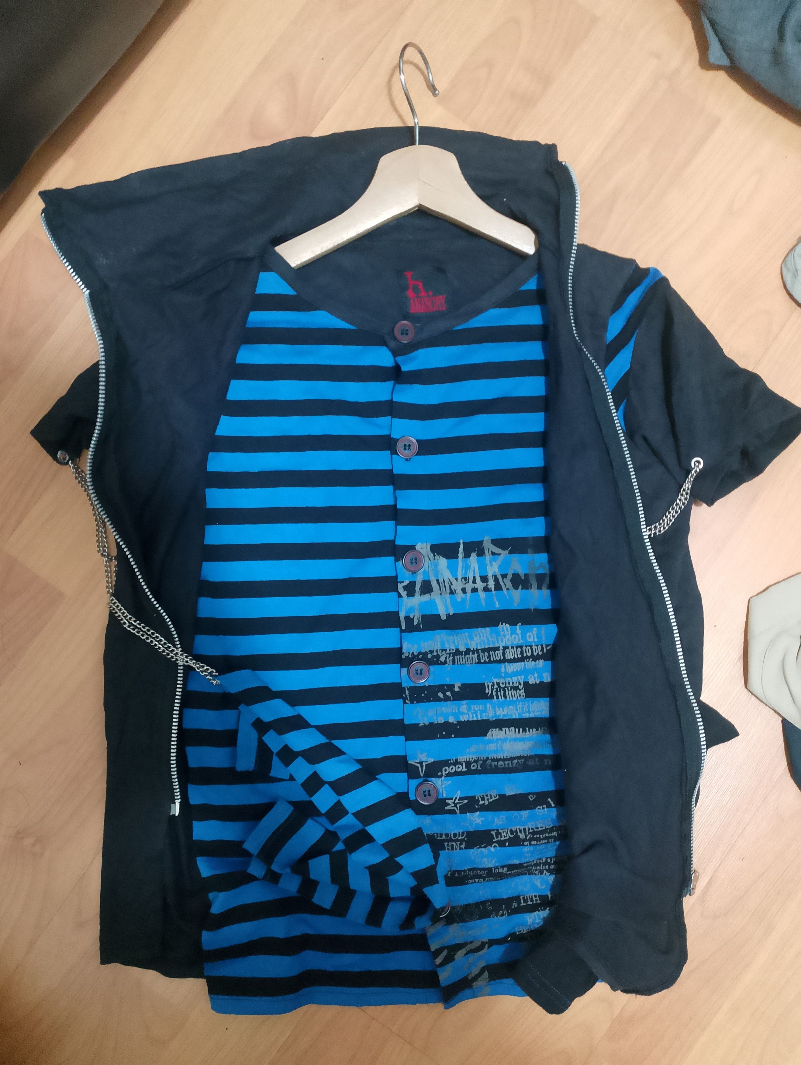 Japanese Brand H.Anarchyism for PLUS By H. Naoto Punk Gothic Jacket Size US M / EU 48-50 / 2 - 8 Thumbnail