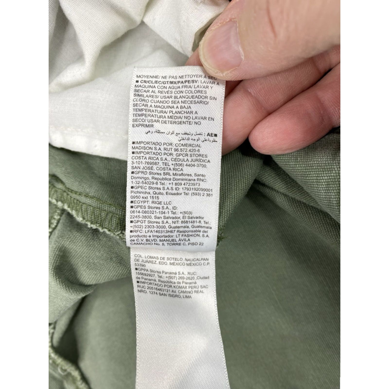 Old Navy Old Navy Wide-Leg Pants Womens 18 Tall Army Green Stretch High Rise Baggy Sh Regular Size 40" / US 18 - 7 Thumbnail