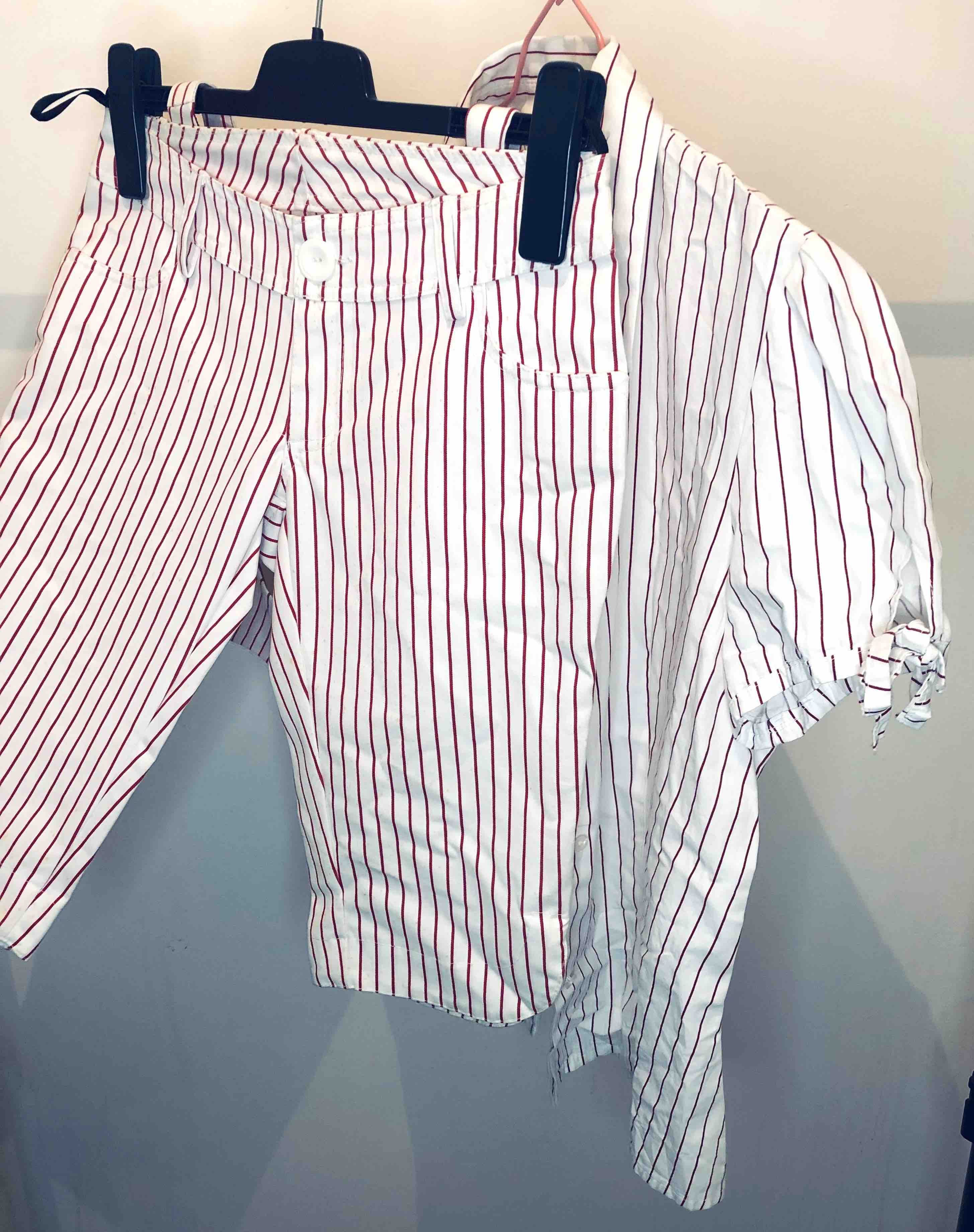 Vintage Complete Bodysuit White/Red Size M / US 6-8 / IT 42-44 - 2 Thumbnail