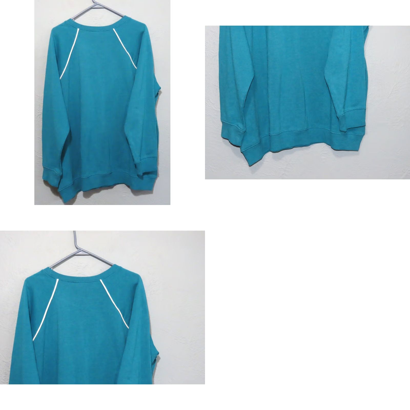 Torrid Torrid Women's Sweatshirt Raglan Blue Fleece Crew Neck 2X 18-20 NWT Pullover Winter Casual Size XXL / US 16-18 / IT 52-54 - 8 Thumbnail