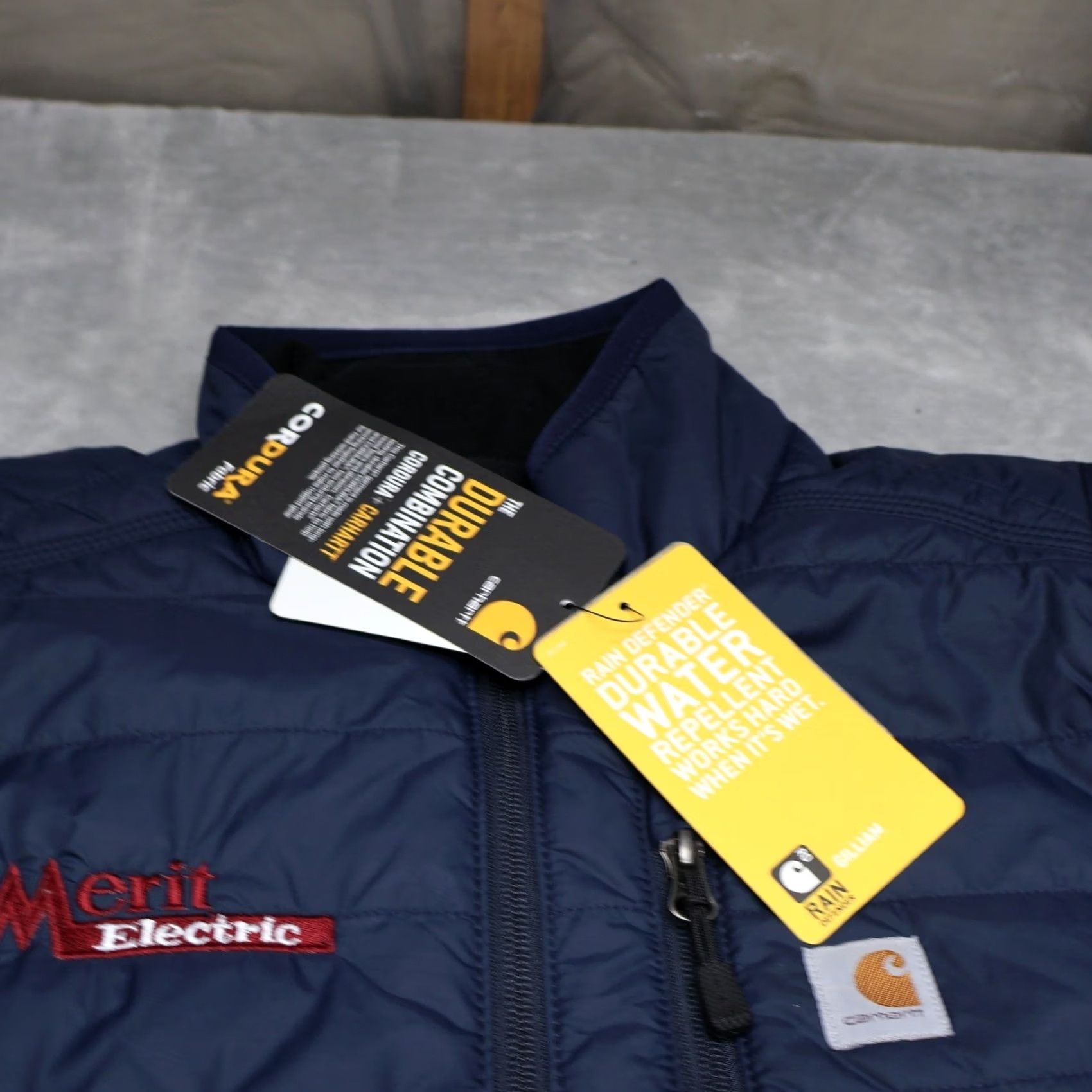 Carhartt Carhartt Gilliam Vest Women Large 12/14 Blue Rain Defender Quilted Puff LOGO NEW Size L / US 10 / IT 46 - 3 Thumbnail