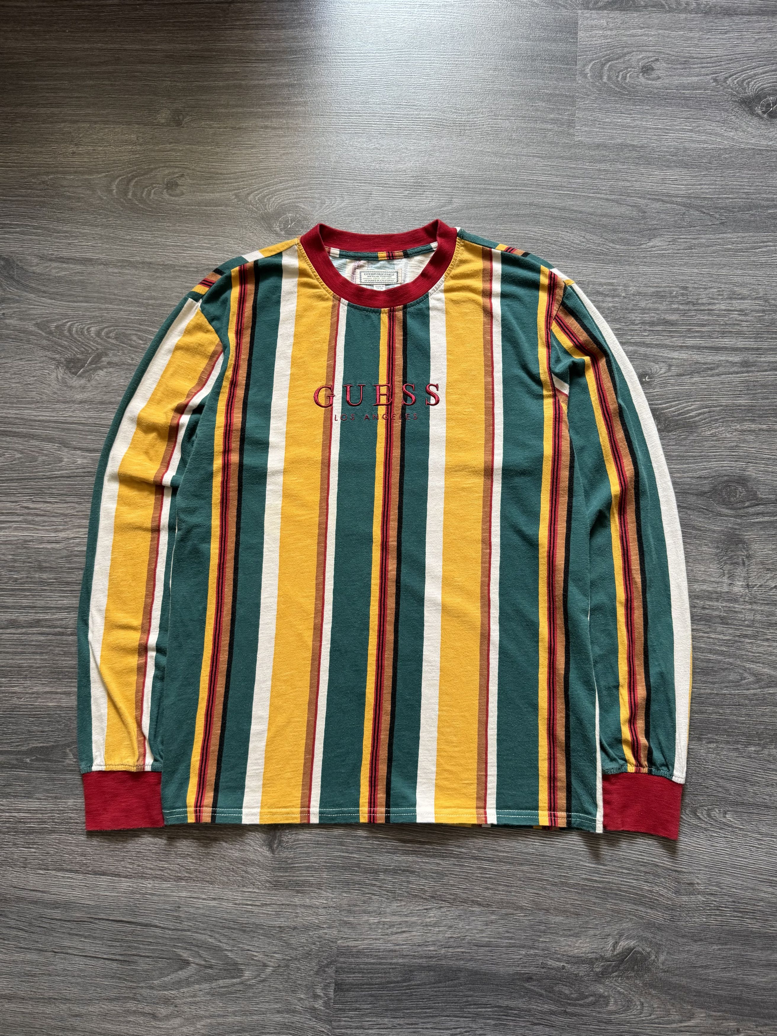 Guess Guess Striped Long Sleeve T-Shirt A$AP Rocky Size US M / EU 48-50 / 2 - 1 Thumbnail