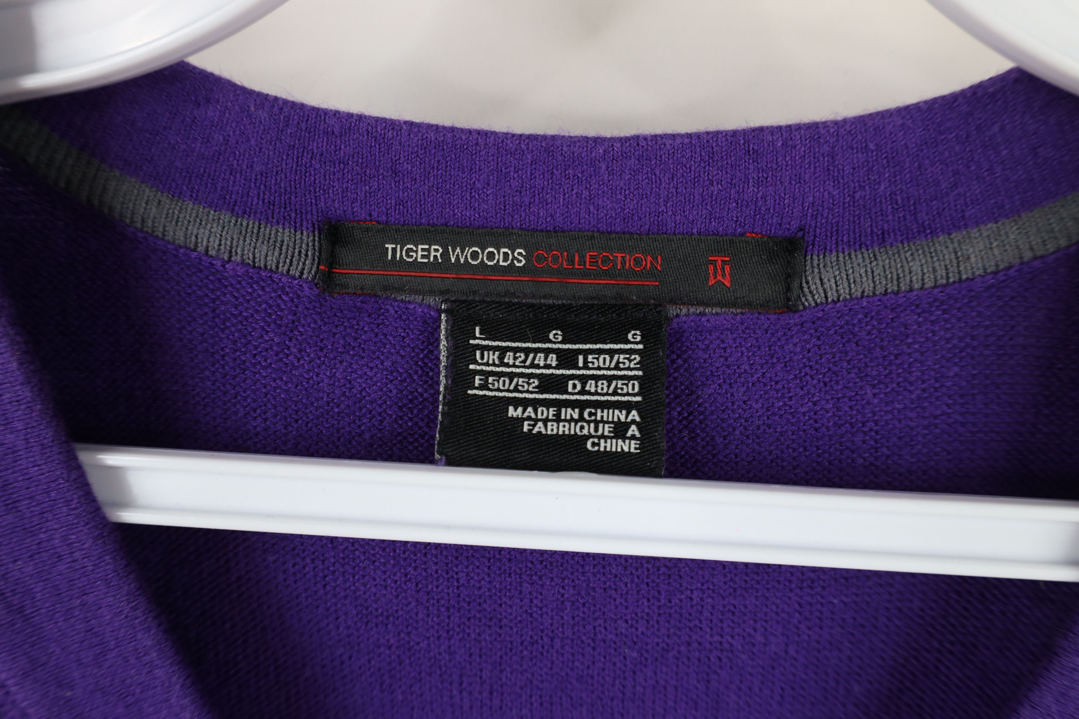 Nike × Vintage Vintage Nike Tiger Woods Diamond Knit Golf Sweater Vest Size US L / EU 52-54 / 3 - 6 Thumbnail