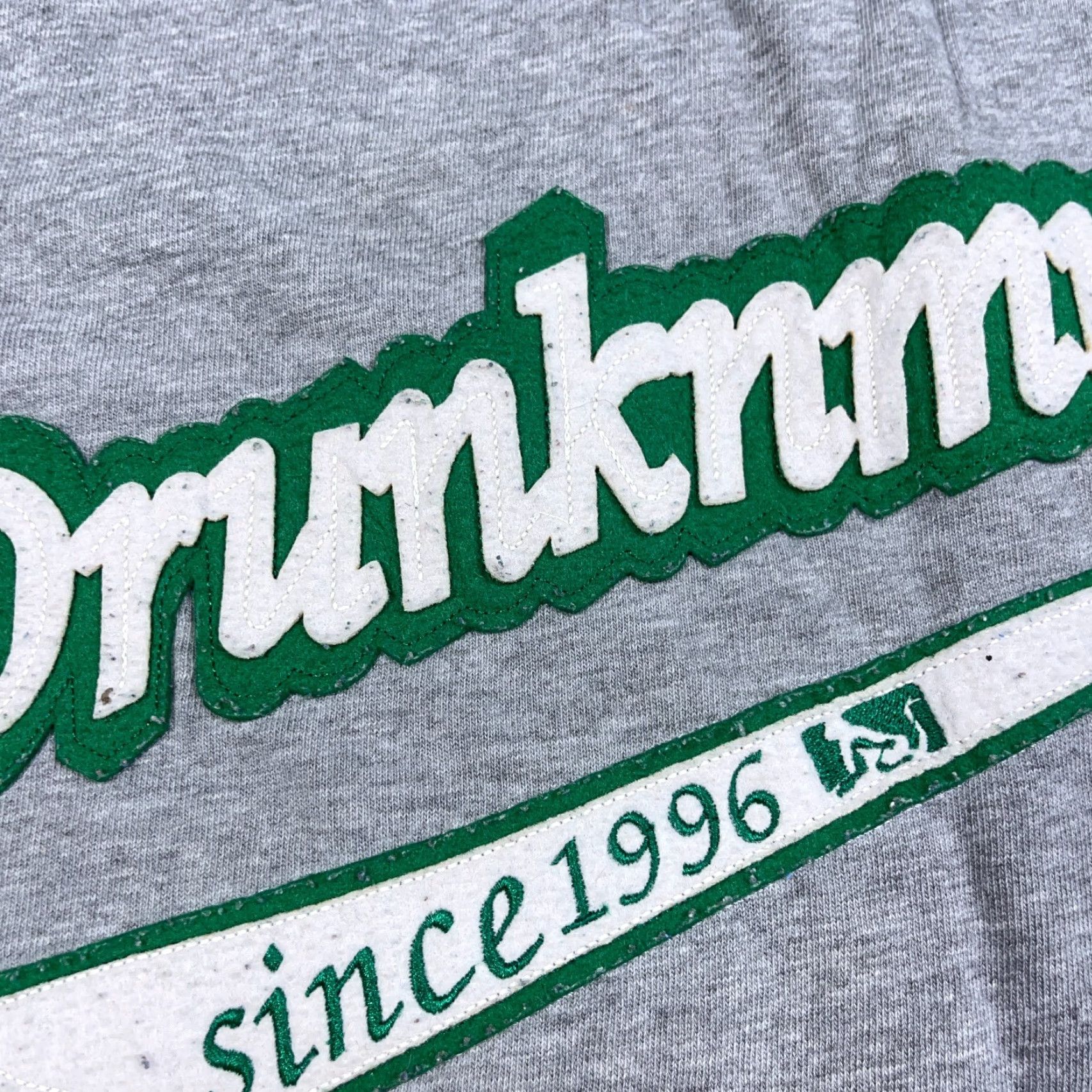 Vintage VINTAGE Drunknmunky Shirt Men L Gray Green Script Spellout STAINS* Crew Neck Short Sleeve T-Shirt Size US L / EU 52-54 / 3 - 6 Thumbnail