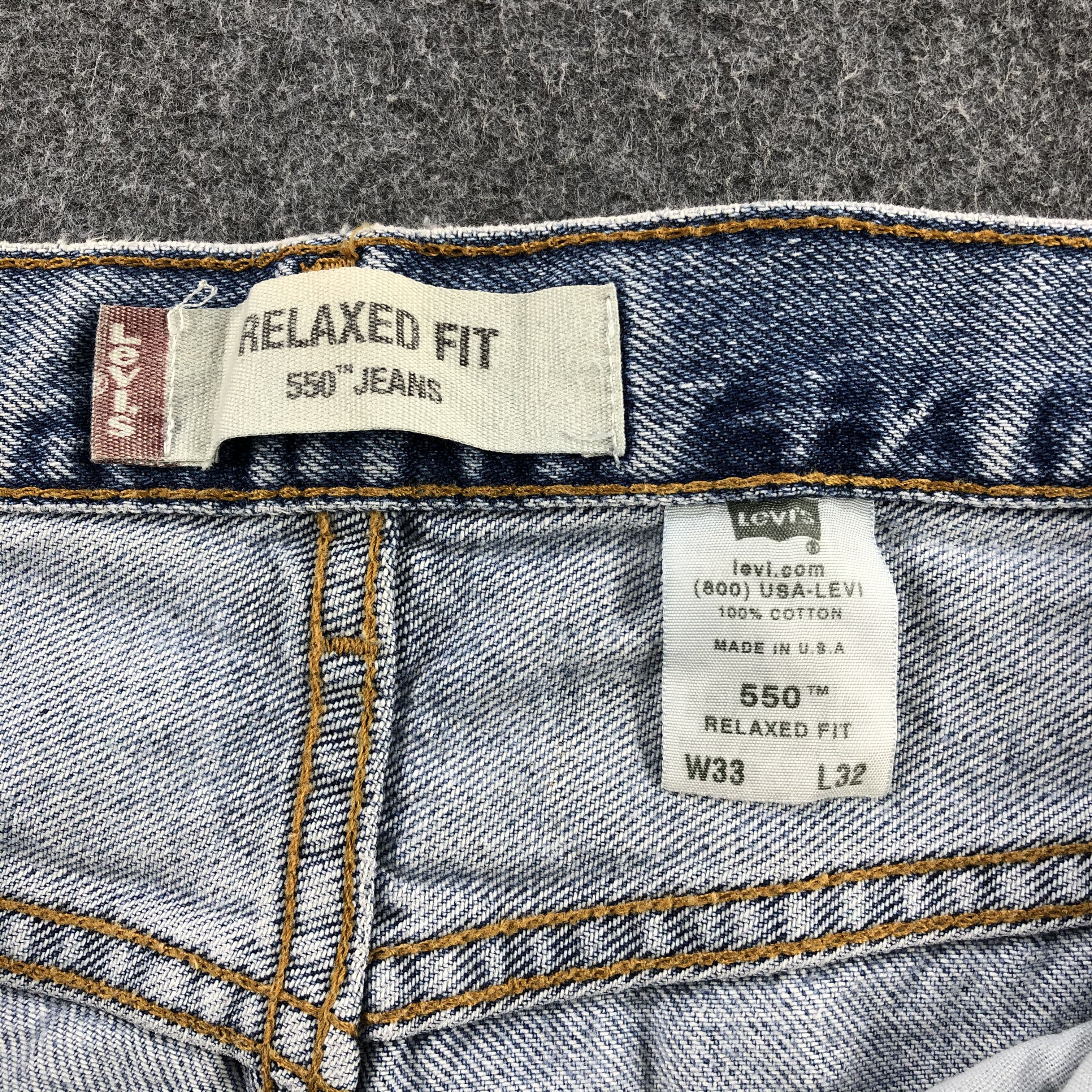 Levi's × Vintage Vintage Dirty Light Wash Levis 550 Jeans-JM1032 Size US 33 - 10 Thumbnail