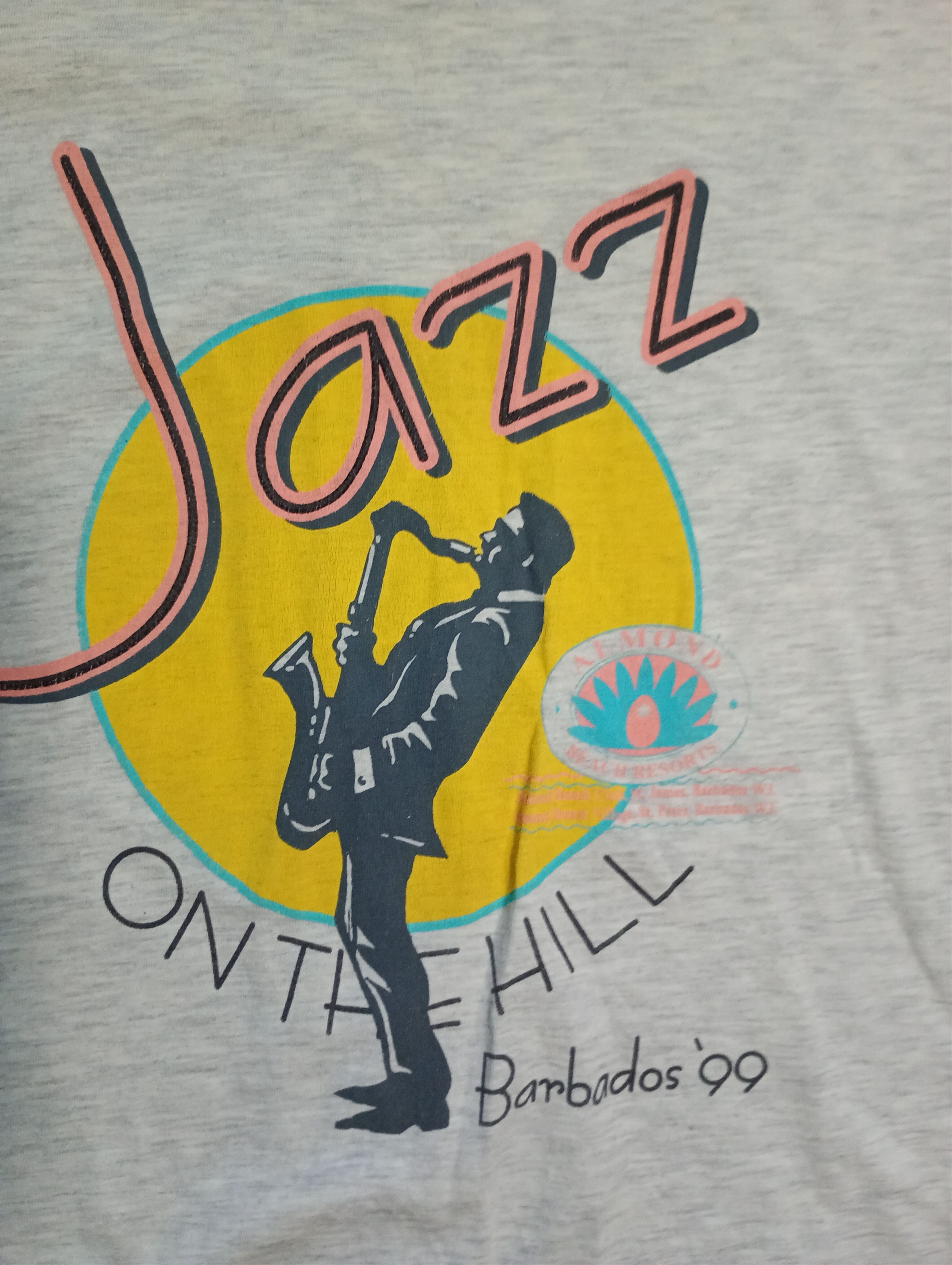 Vintage Jazz On The Hill Barbados'99 T-Shirt Size US XXL / EU 58 / 5 - 6 Thumbnail