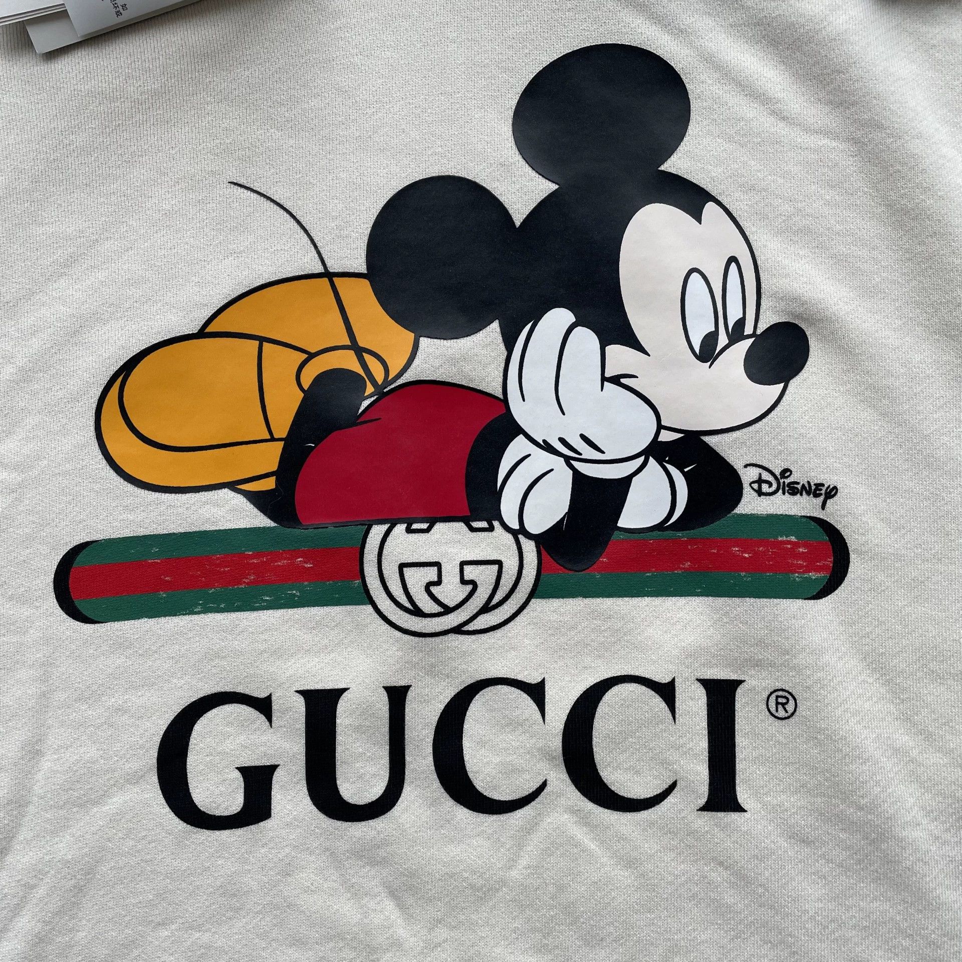 Gucci GUCCI x Disney Mickey Hoodie Women's Cream M Size M / US 6-8 / IT 42-44 - 3 Thumbnail