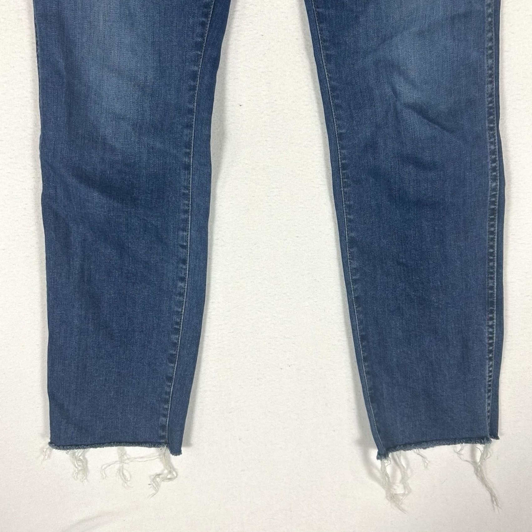 J.Crew J.Crew Vintage Straight Jeans Women's 26T Blue Denim 30In Inseam Tall Stretch Easy Care Pockets Distressed No Size 26" / US 2 / IT 38 - 4 Thumbnail