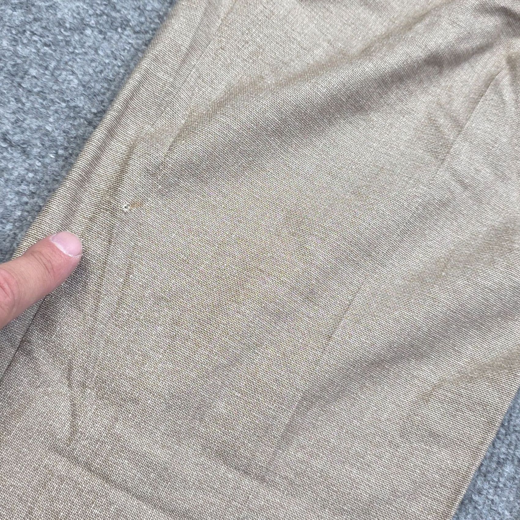 Max Mara Max Mara Pants Womens Beige Wool Silk Pleated Dress Trousers Italy Size 32" / US 10 / IT 46 - 6 Thumbnail
