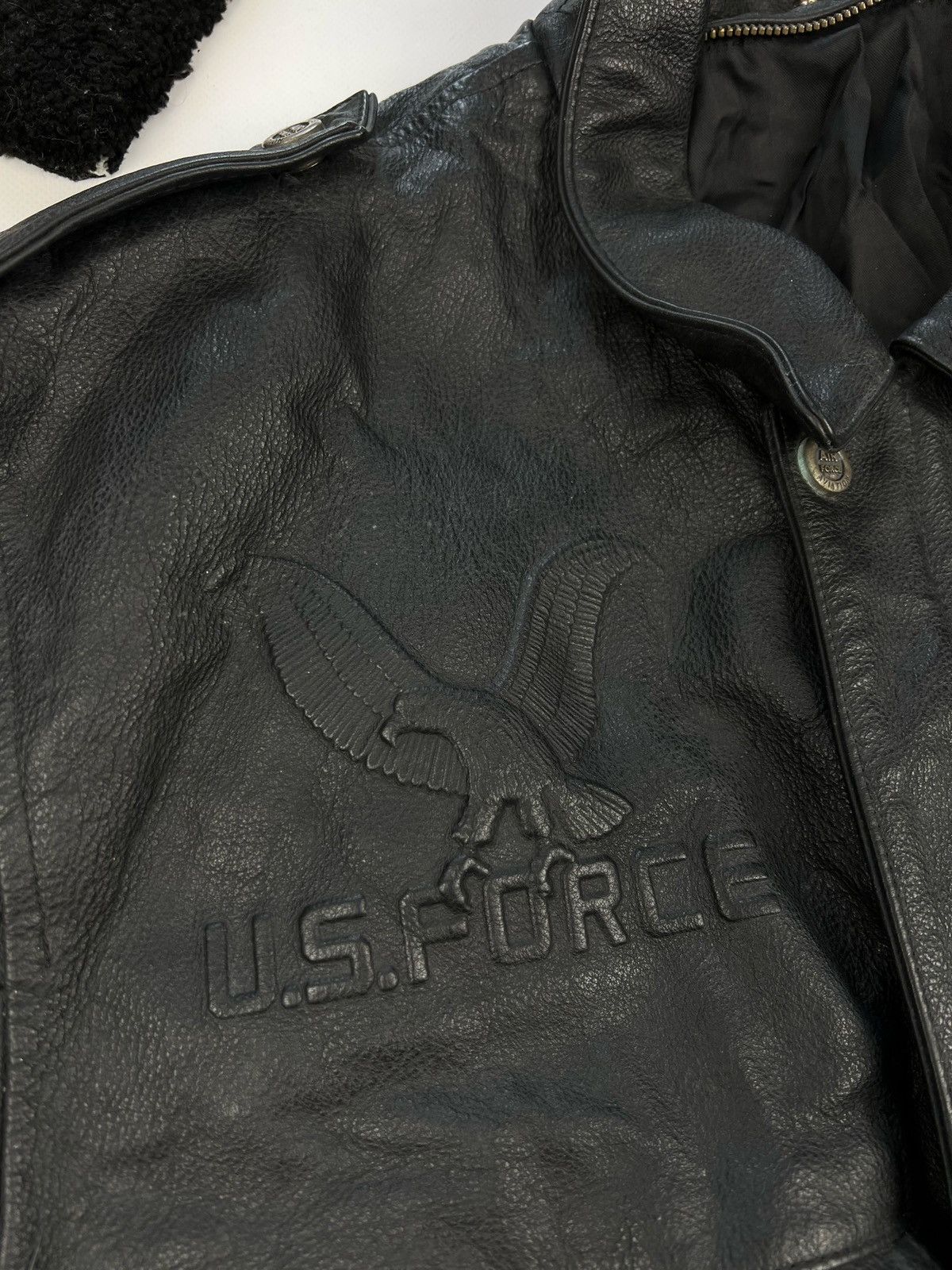 Vintage Vintage aviation A2 Leather Jacket moto schott nyc style Size US M / EU 48-50 / 2 - 12 Thumbnail
