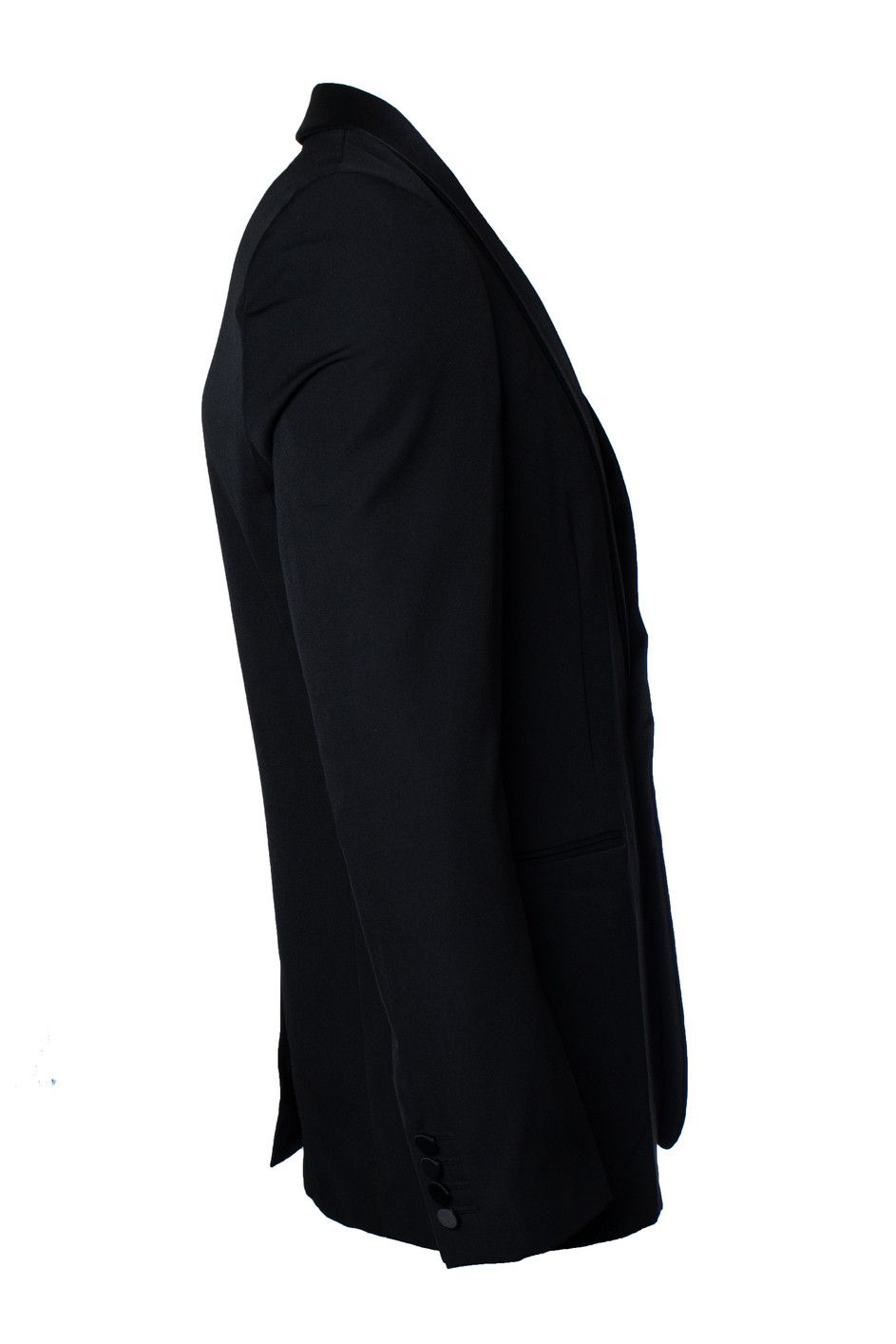 Saint Laurent Paris Saint Laurent, black tuxedo jacket with satin revert Size 52R - 4 Thumbnail