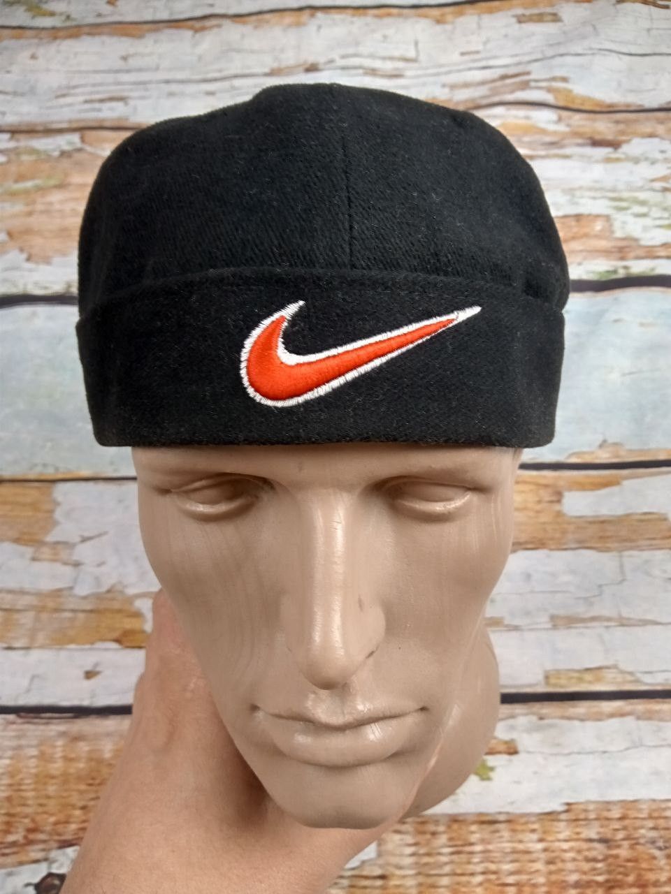 Nike Vintage 90s Y2K Nike Swoosh Docker Hat Skull Cap Beanie Size ONE SIZE - 1 Thumbnail