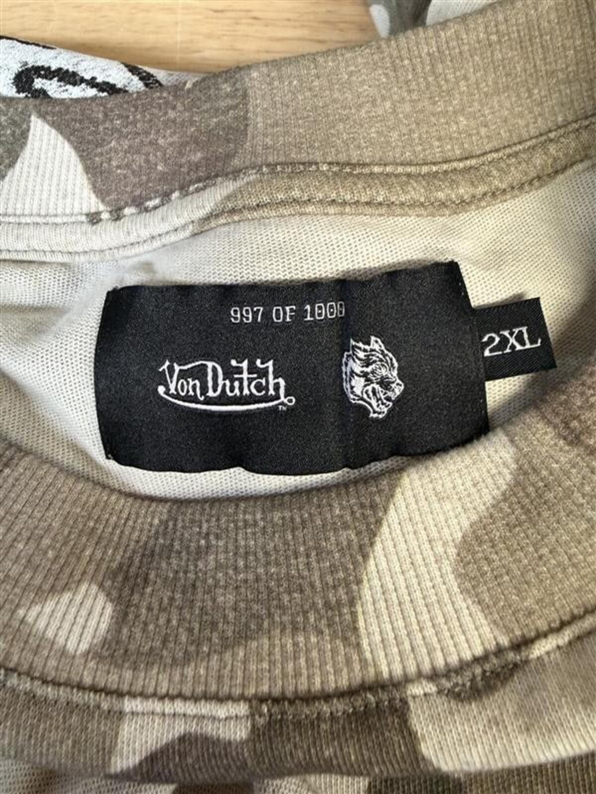 Other 2026 Von Dutch Darc Sport Camo Tee 2XL Limited 997/1000 Rare Size US XXL / EU 58 / 5 - 8 Thumbnail