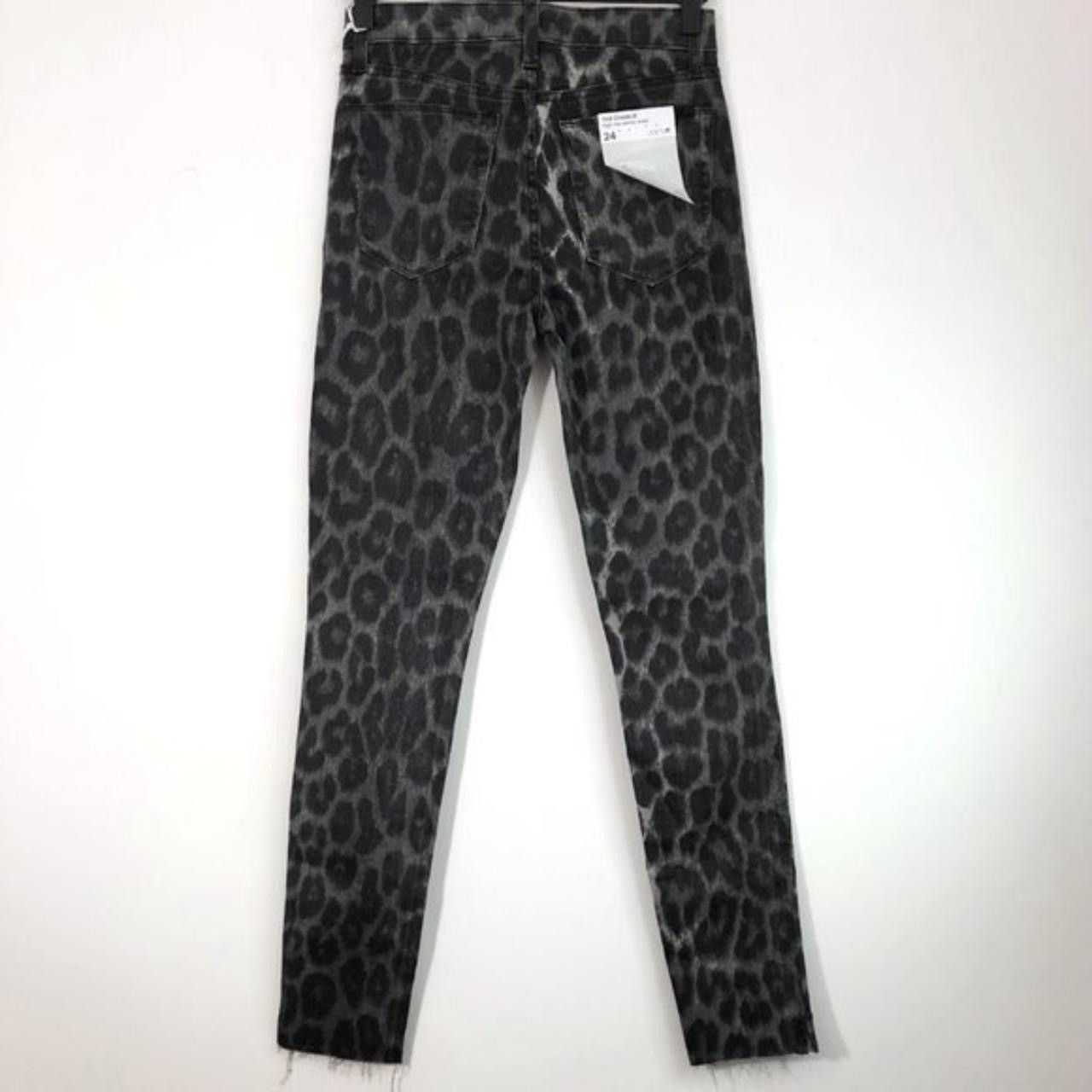 Joe's Joes Jeans Leopard Print High Rise Raw Hem Skinny Ankle Jean Size 24" / US 00 / IT 34 - 7 Thumbnail