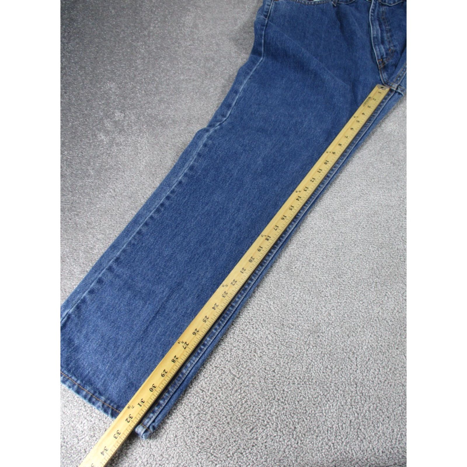 Levi's Levis 505 Jeans Mens 42 Medium Wash Denim Regular Fit Straight 42X32 Blue 505 Jeans Mens Regular 42 Medium Wash Denim Straight 42X32 Size US 42 / EU 58 - 4 Thumbnail
