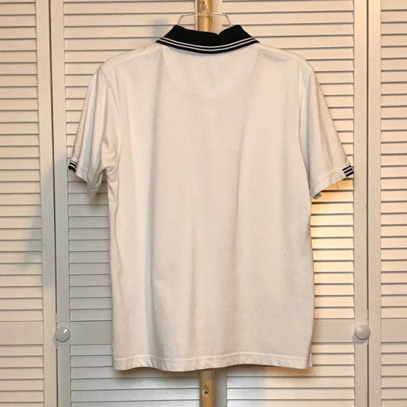 Other Peter England Men Polo Shirt Size L White Collar Cotton Size US L / EU 52-54 / 3 - 2 Thumbnail