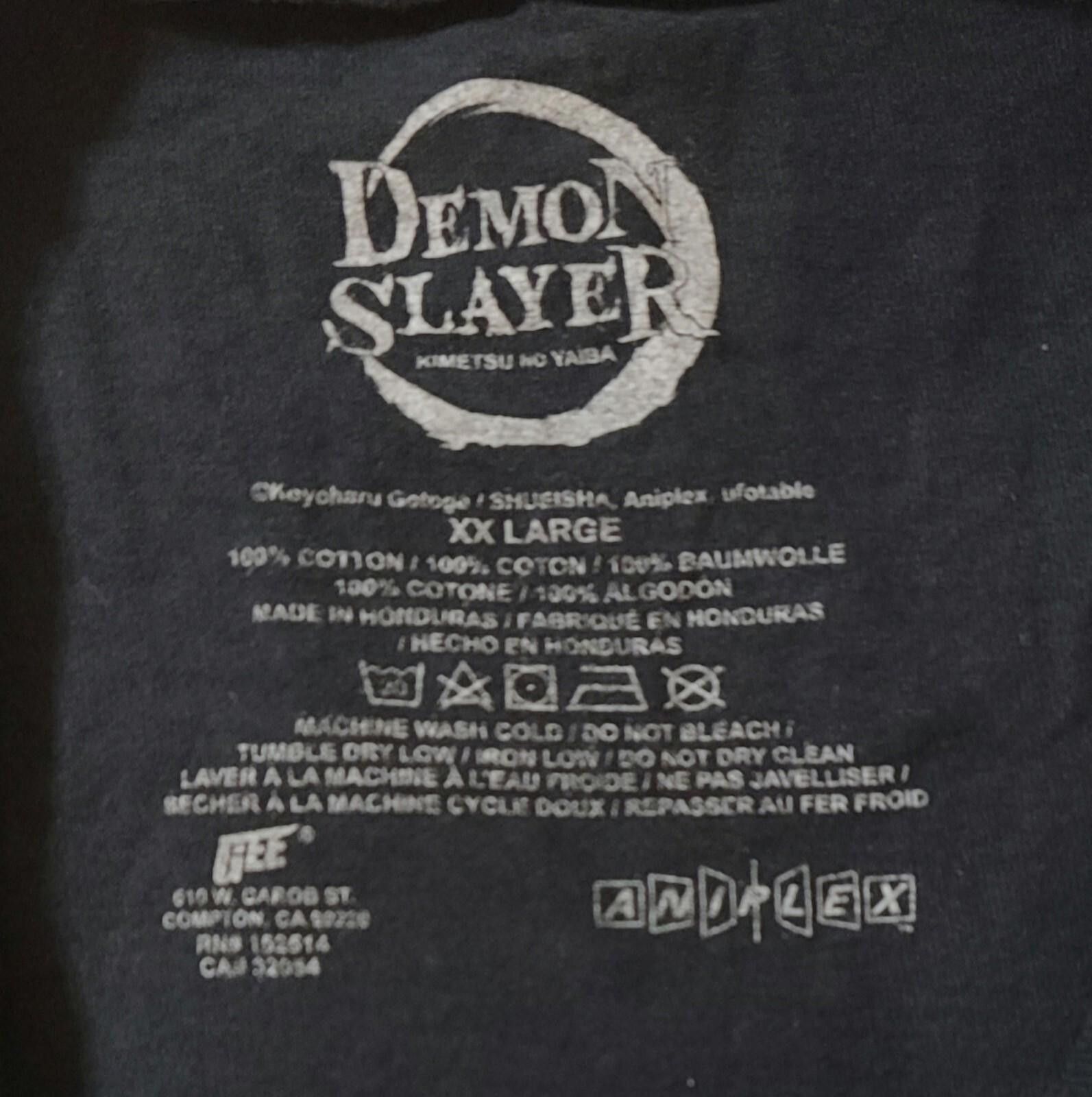 Designer Demon Slayer Kimetsu No Yaiba LS Graphic Shirt Adult Size 2X Size US XXL / EU 58 / 5 - 4 Thumbnail