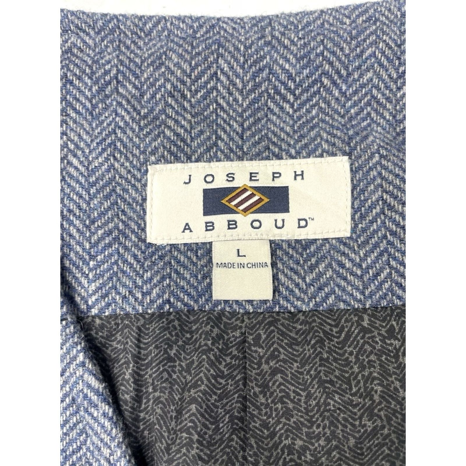 Joseph Abboud Joseph Abboud Vest Waistcoat Button Up Blue Herringbone L Mens Wool Polyester Acrylic Suit Vest 5 Button Size US L / EU 52-54 / 3 - 3 Thumbnail