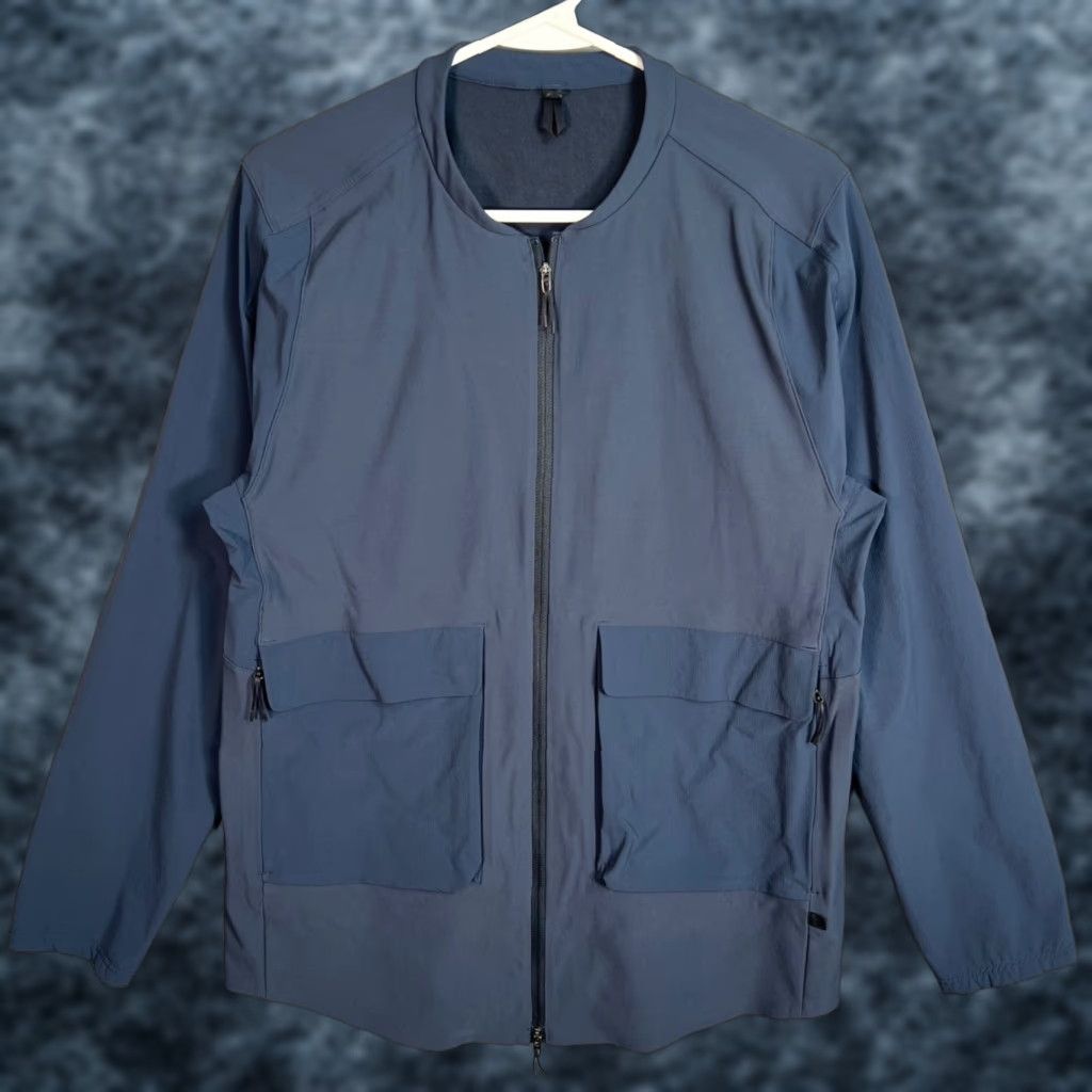 Lululemon Lululemon Ashta Bomber Womens Size Medium Navy Blue Full-Zip Jacket - Athletic, Classic, Pockets, Regular M, Blue, Jacket, Women Size M / US 6-8 / IT 42-44 - 1 Thumbnail
