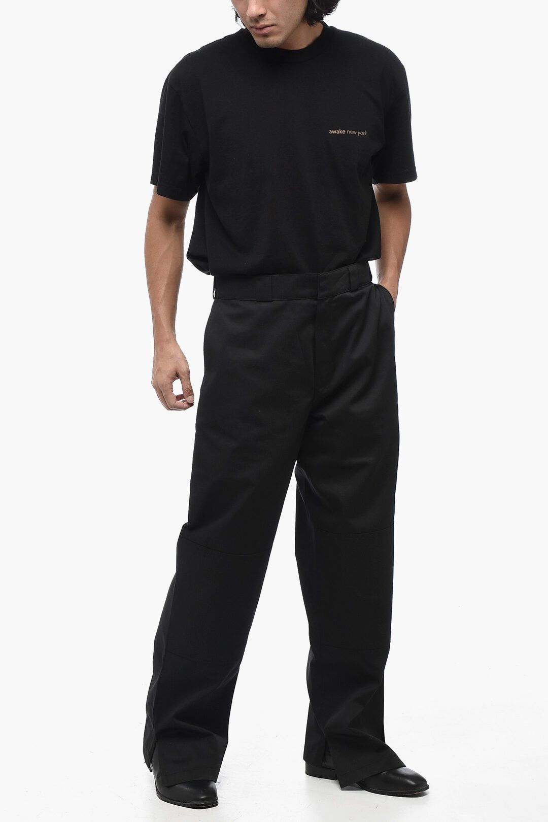 Palm Angels og1mm0825 Cotton Twill Chinos Pant in Black Size US 36 / EU 52 - 5 Thumbnail
