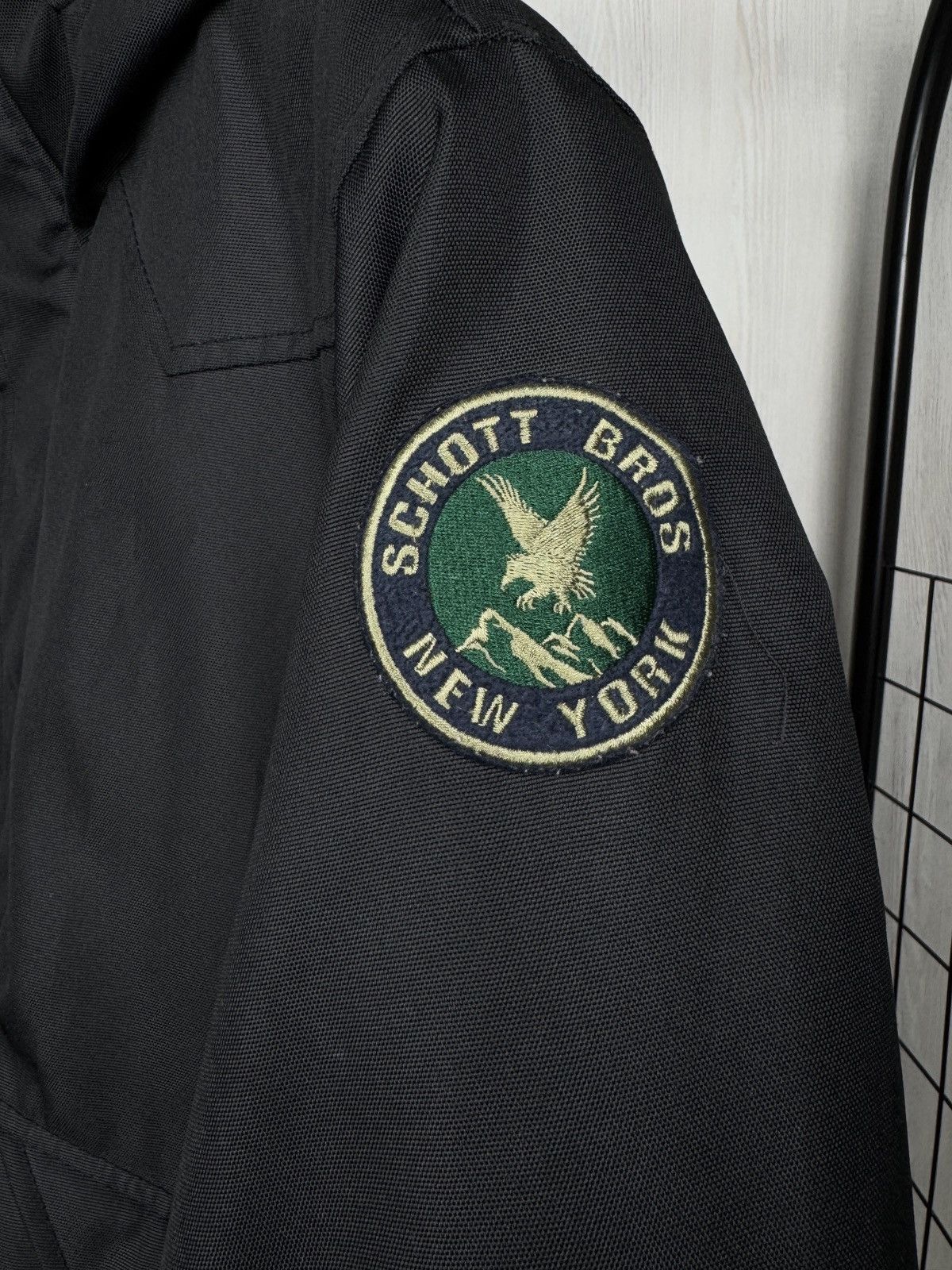 Schott Rancher x Schott Bro NYC Bomber Jacket Hooded USA Western Size US XL / EU 56 / 4 - 9 Thumbnail