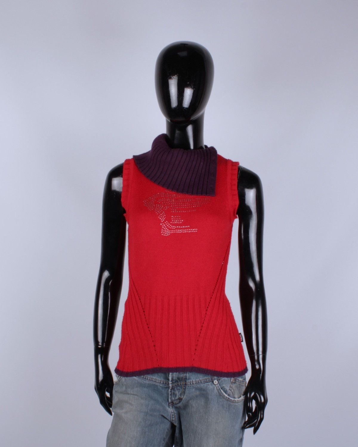 Designer × Versace × Vintage VERSACE Sport Vintage Wool Sleeve Less Sweater High Neck Size S / US 4 / IT 40 - 5 Thumbnail