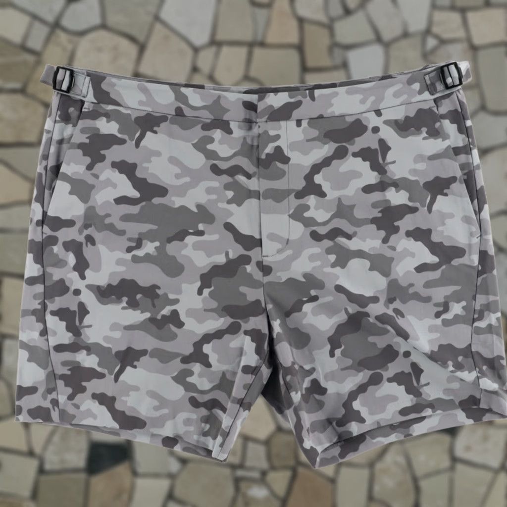 G/FORE G/Fore Tech Tab Woven Golf Shorts Gray Camouflage Men's 38 Size US 38 / EU 54 - 1 Thumbnail