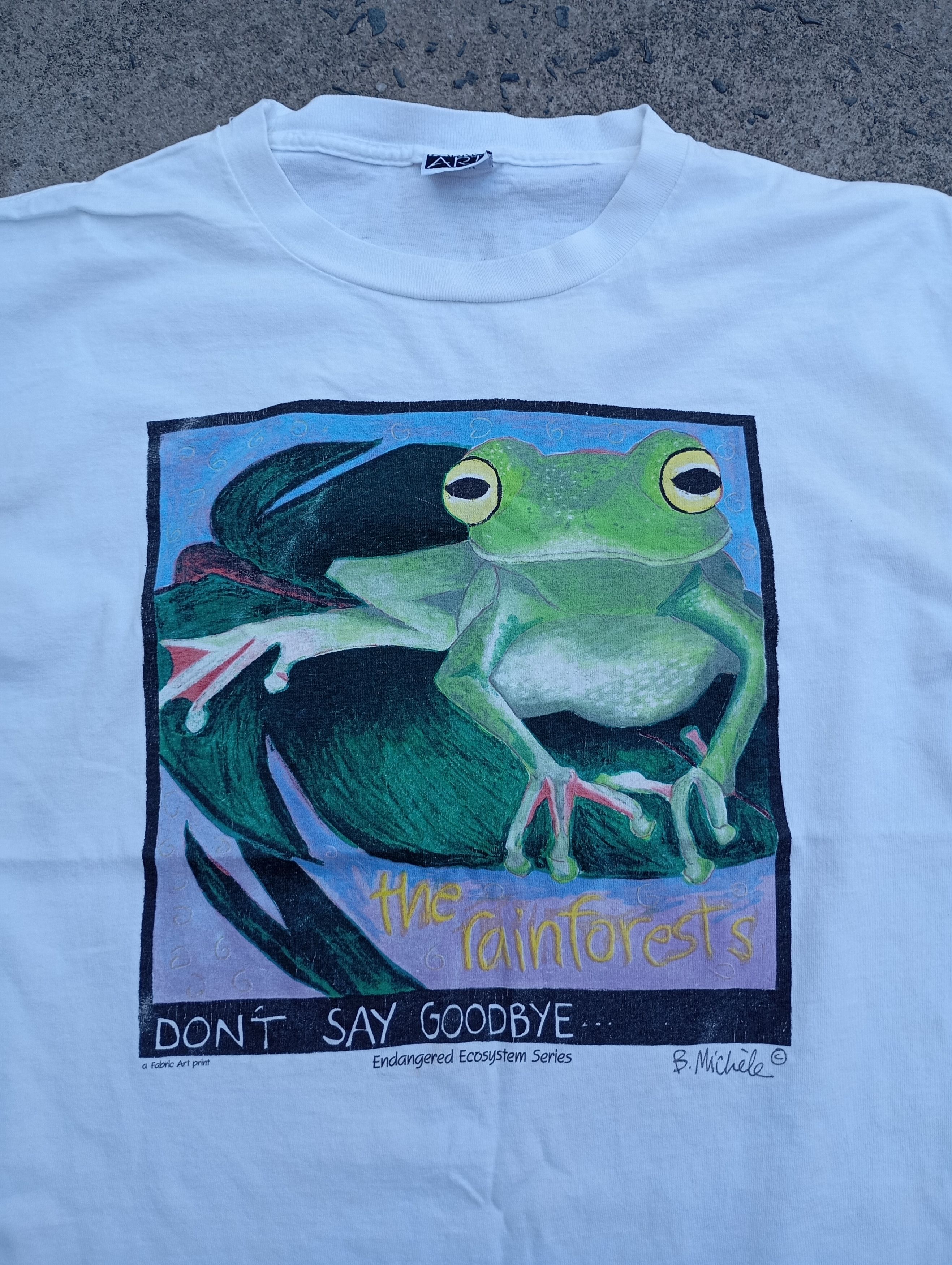 Vintage Vintage 90s Fabric Art print T shirts Size US L / EU 52-54 / 3 - 2 Thumbnail