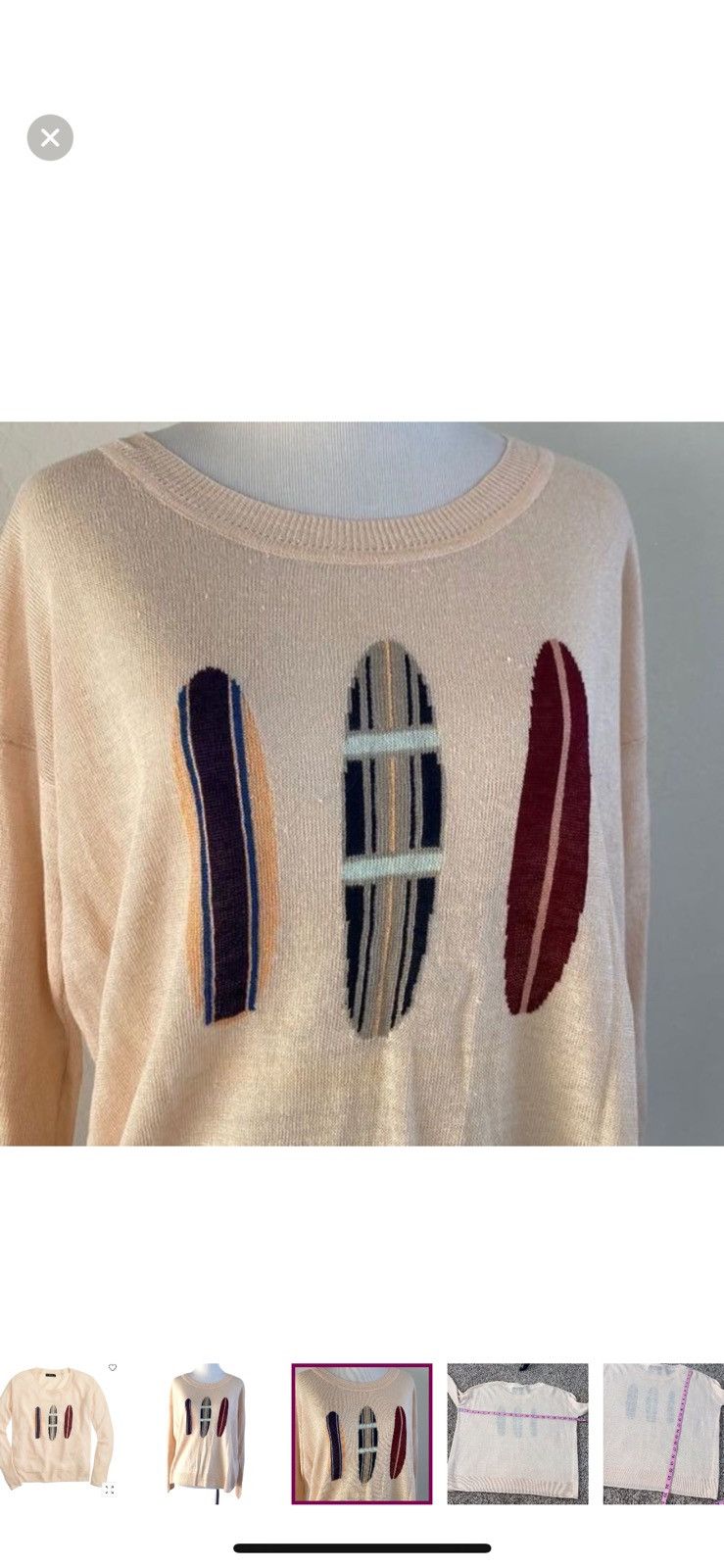 J.Crew J. Crew XS linen surfboard sweater Size XS / US 0-2 / IT 36-38 - 4 Thumbnail