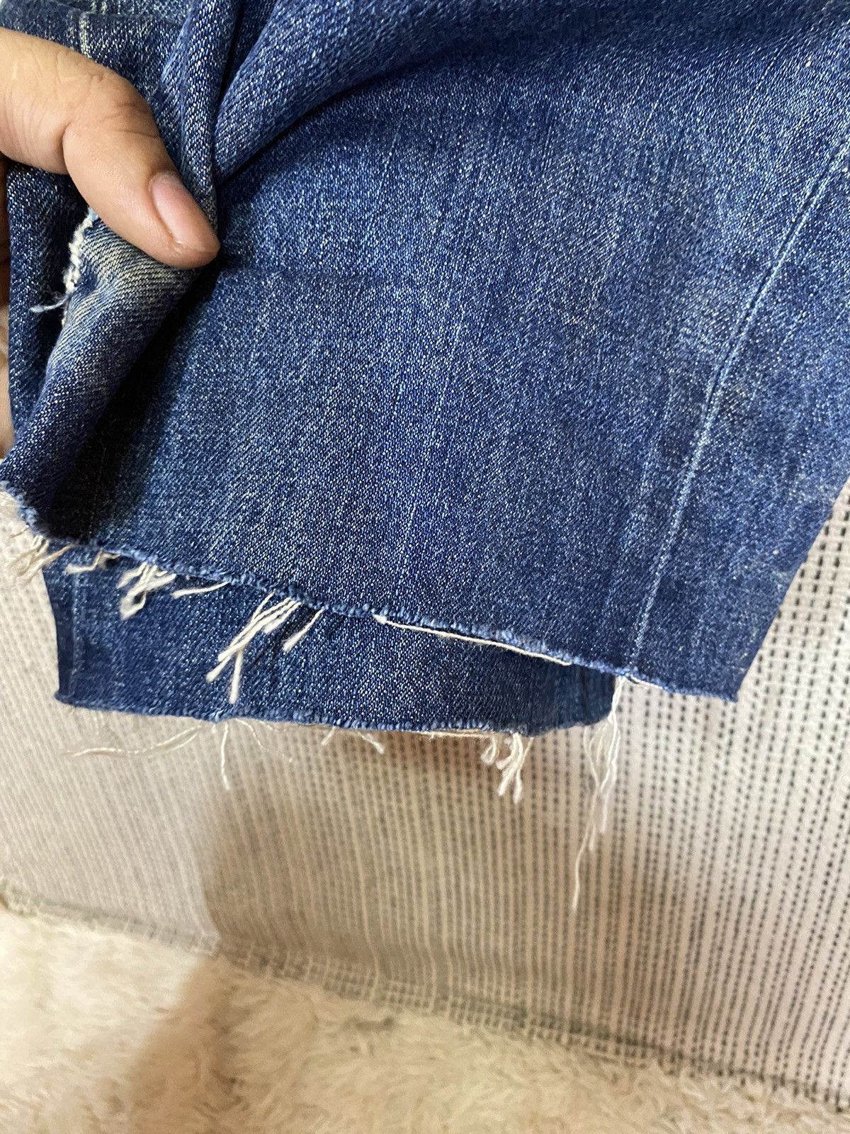 Levi's ‼️VINTAGE LEVIS BIG E 551zxx SELVEDGE DENIM DISTROY‼️ Size US 32 / EU 48 - 12 Thumbnail